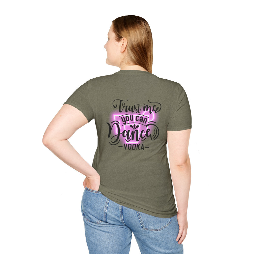 T‑Shirt — Neon Pink Retro Heart Logo Tee