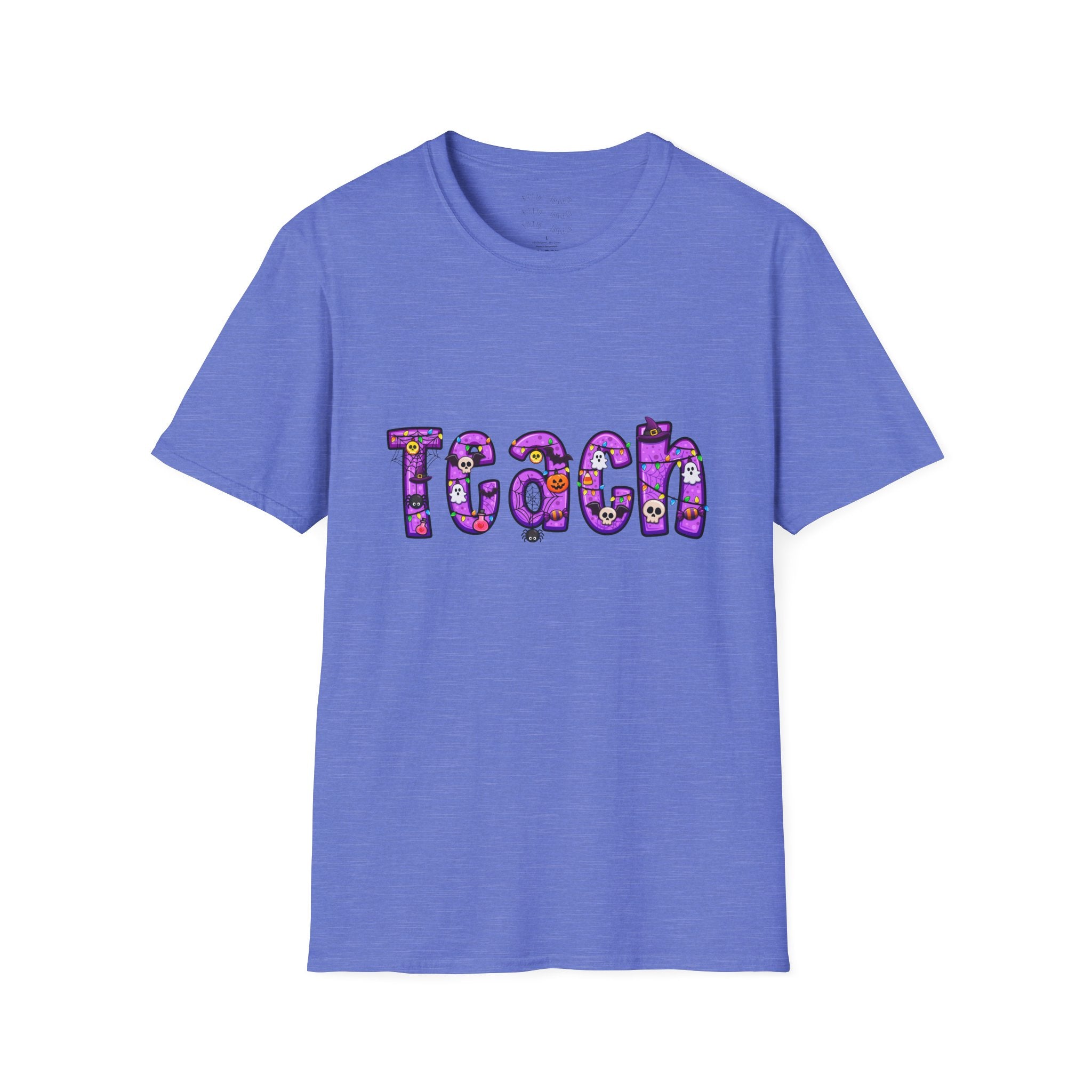 Halloween Purple Teach Unisex Softstyle T-Shirt