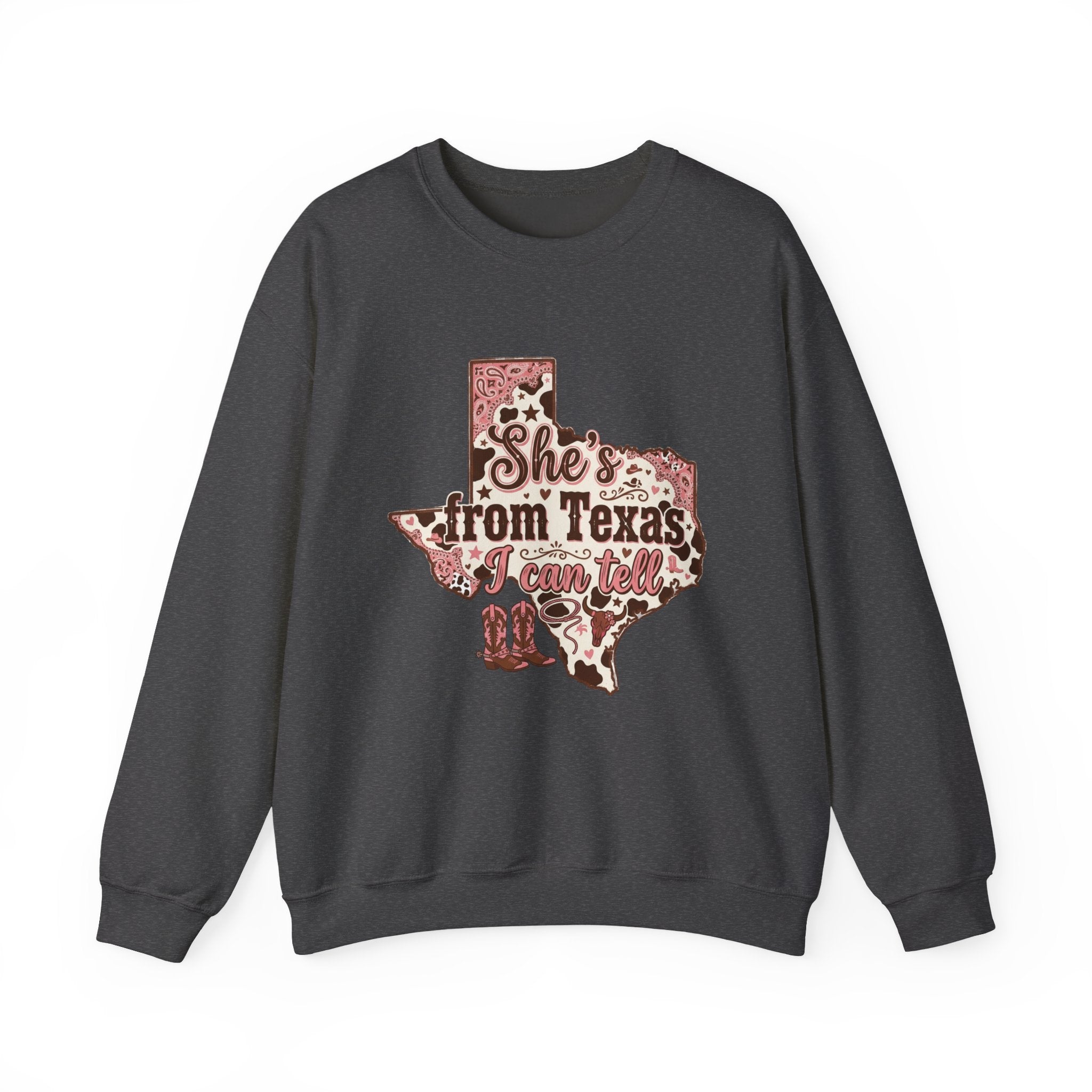She’s from Texas Unisex Heavy Blend™ Crewneck Sweatshirt