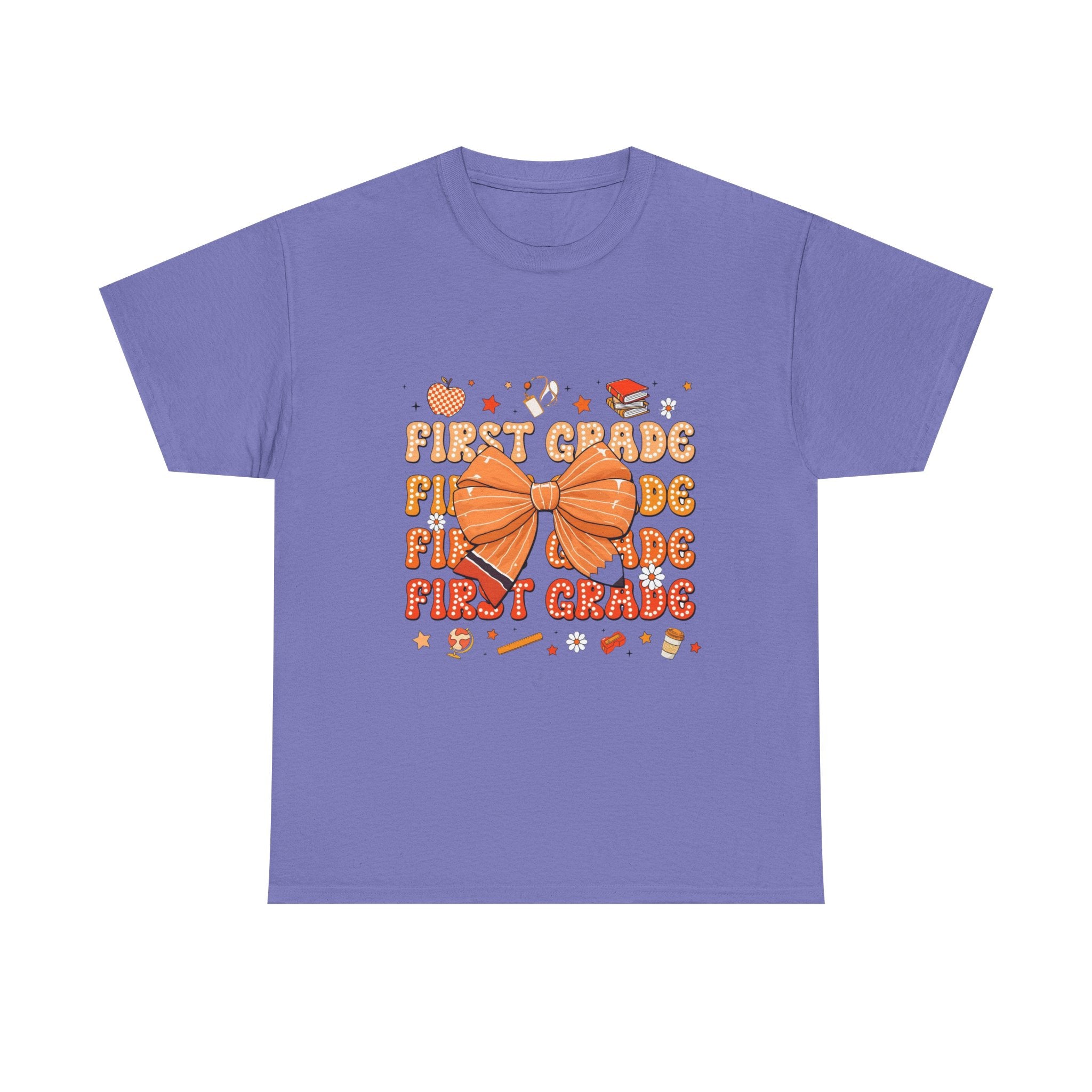 First Grade Bow T‑Shirt – Cute Back‑to‑School Teacher & Student Tee