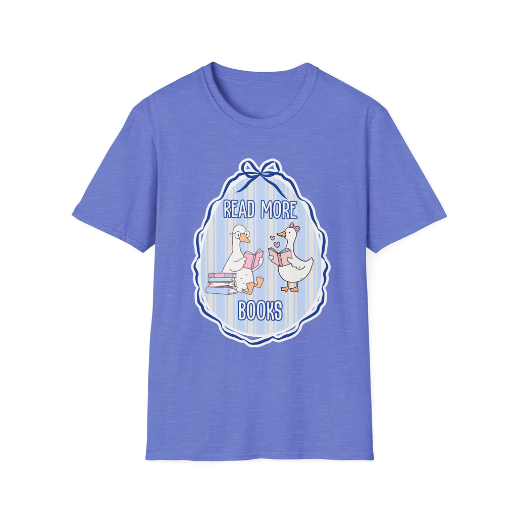 Read More Books T-Shirt — Cute Duck Family Reading Graphic Tee