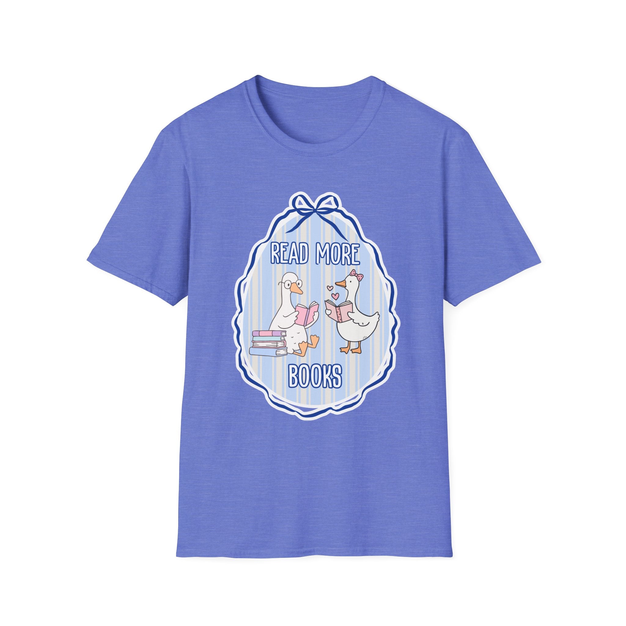 Read More Books T-Shirt — Cute Duck Family Reading Graphic Tee