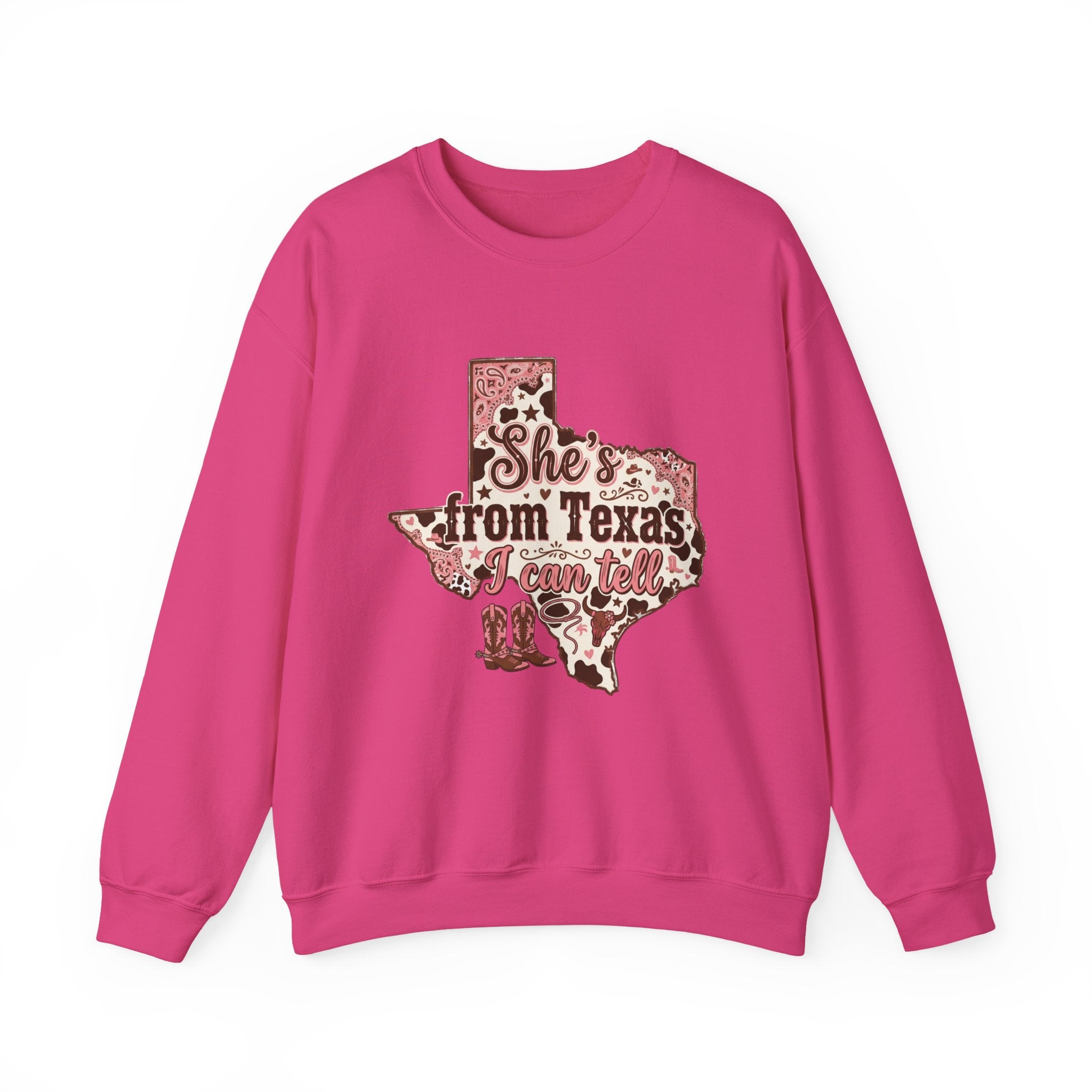 She’s from Texas Unisex Heavy Blend™ Crewneck Sweatshirt