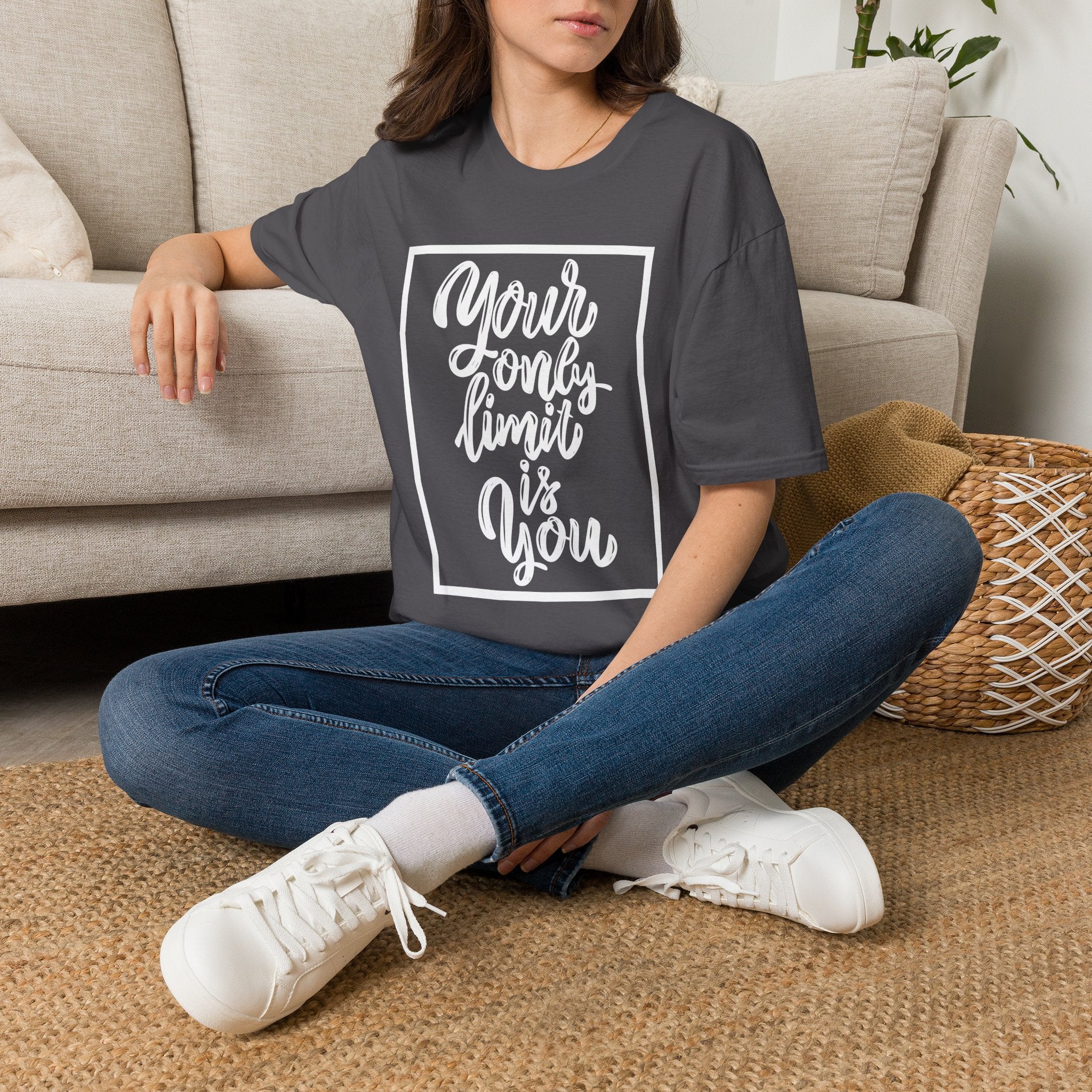 Your Only Limit Is You T-Shirt — Inspirational Quote Tee