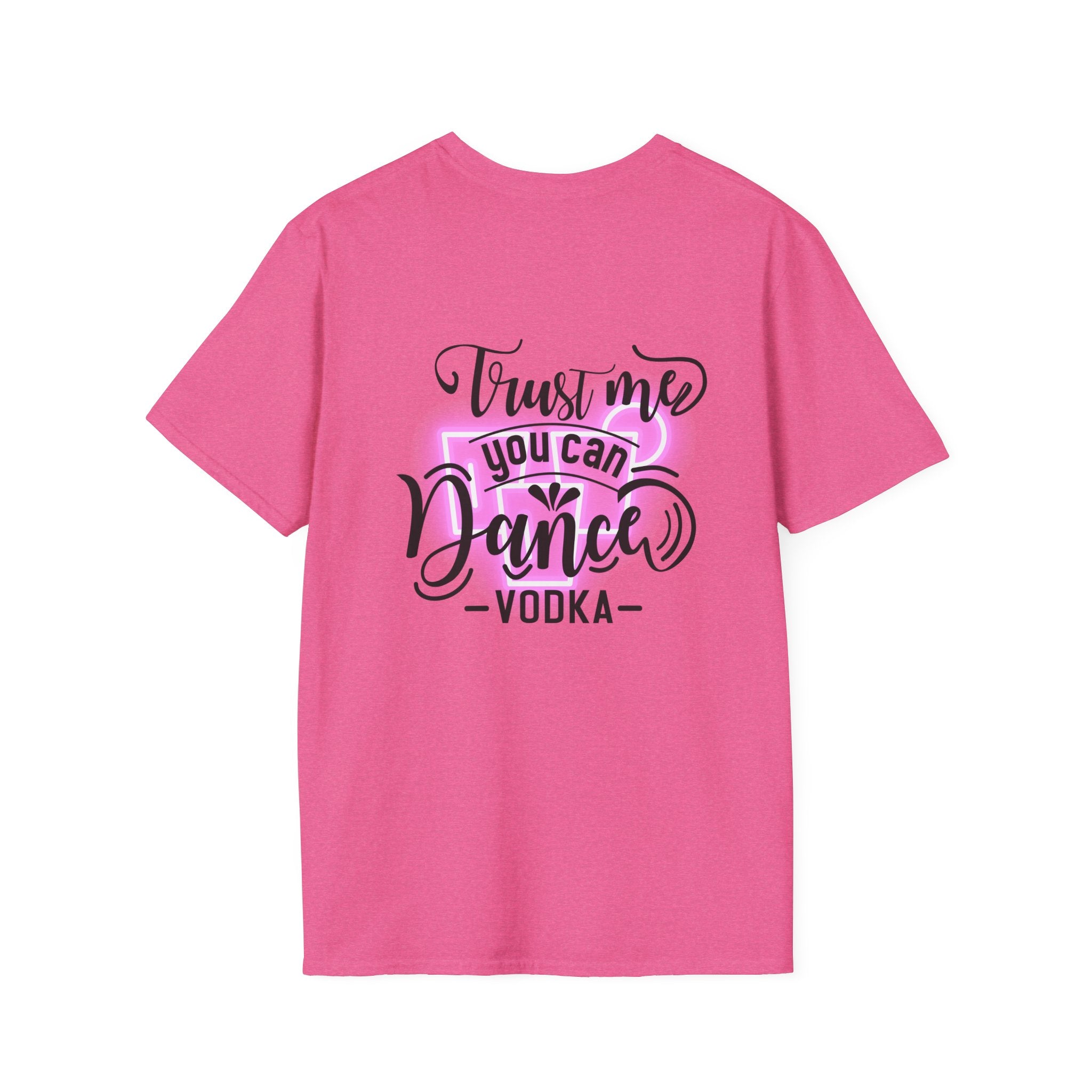 T‑Shirt — Neon Pink Retro Heart Logo Tee