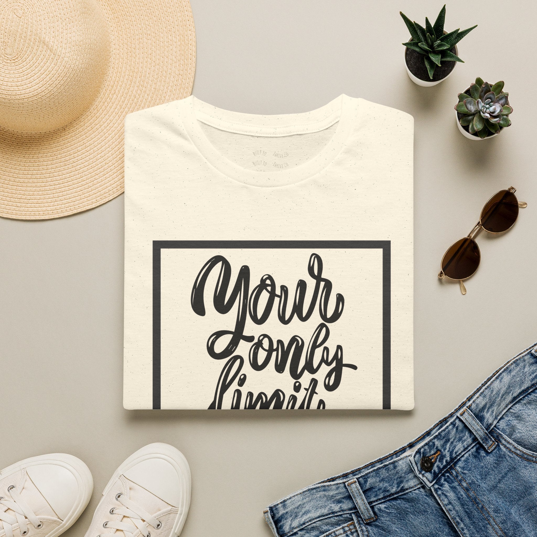 Your Only Limit Is You T-Shirt — Inspirational Quote Tee