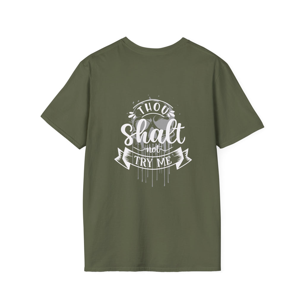 Skull Drip T-Shirt — Minimal Grunge Skull Chest Graphic