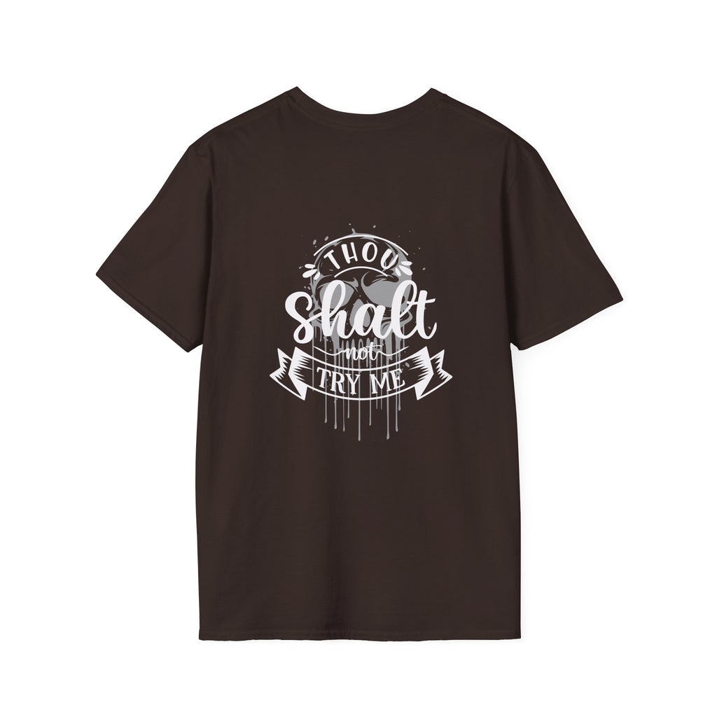 Skull Drip T-Shirt — Minimal Grunge Skull Chest Graphic