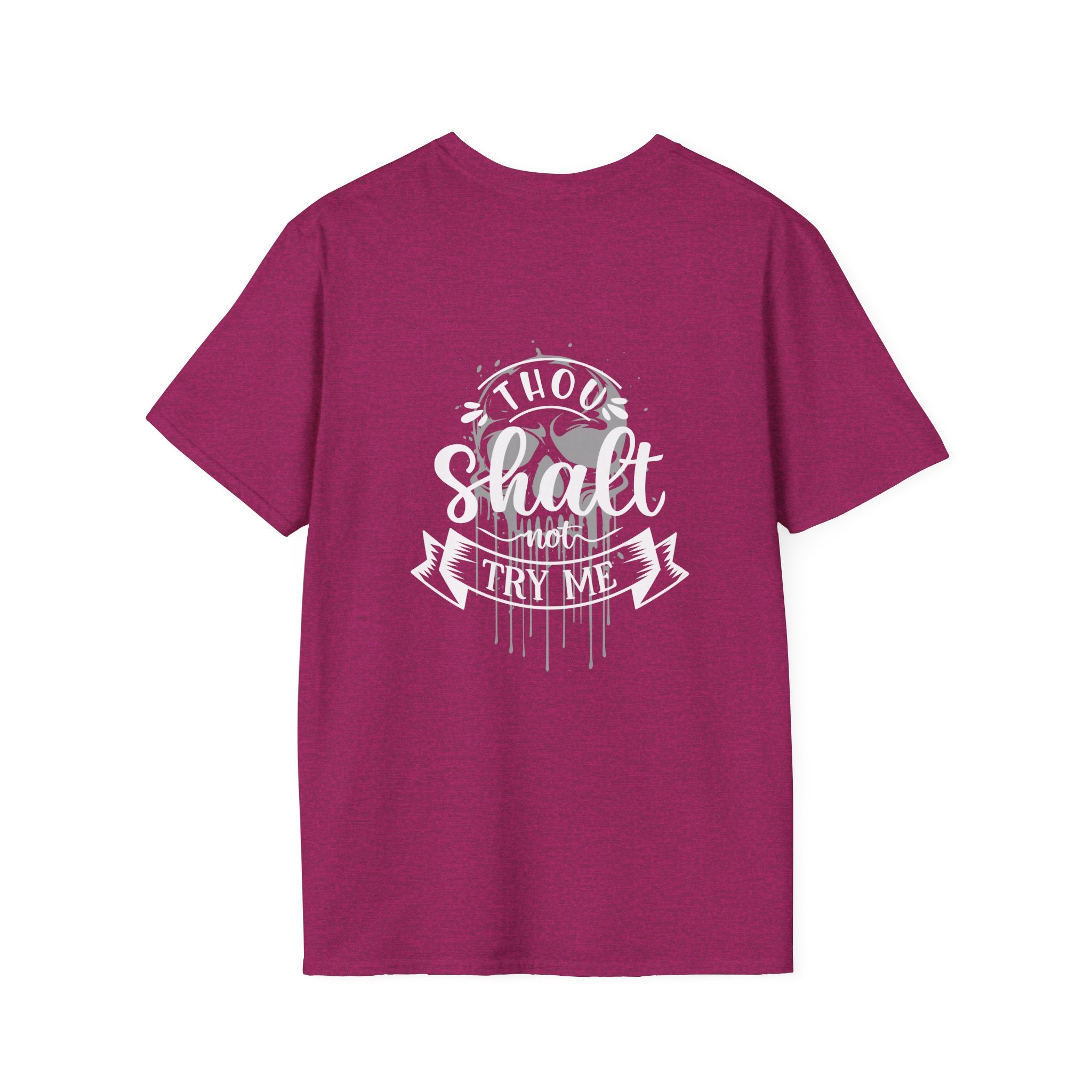 Skull Drip T-Shirt — Minimal Grunge Skull Chest Graphic
