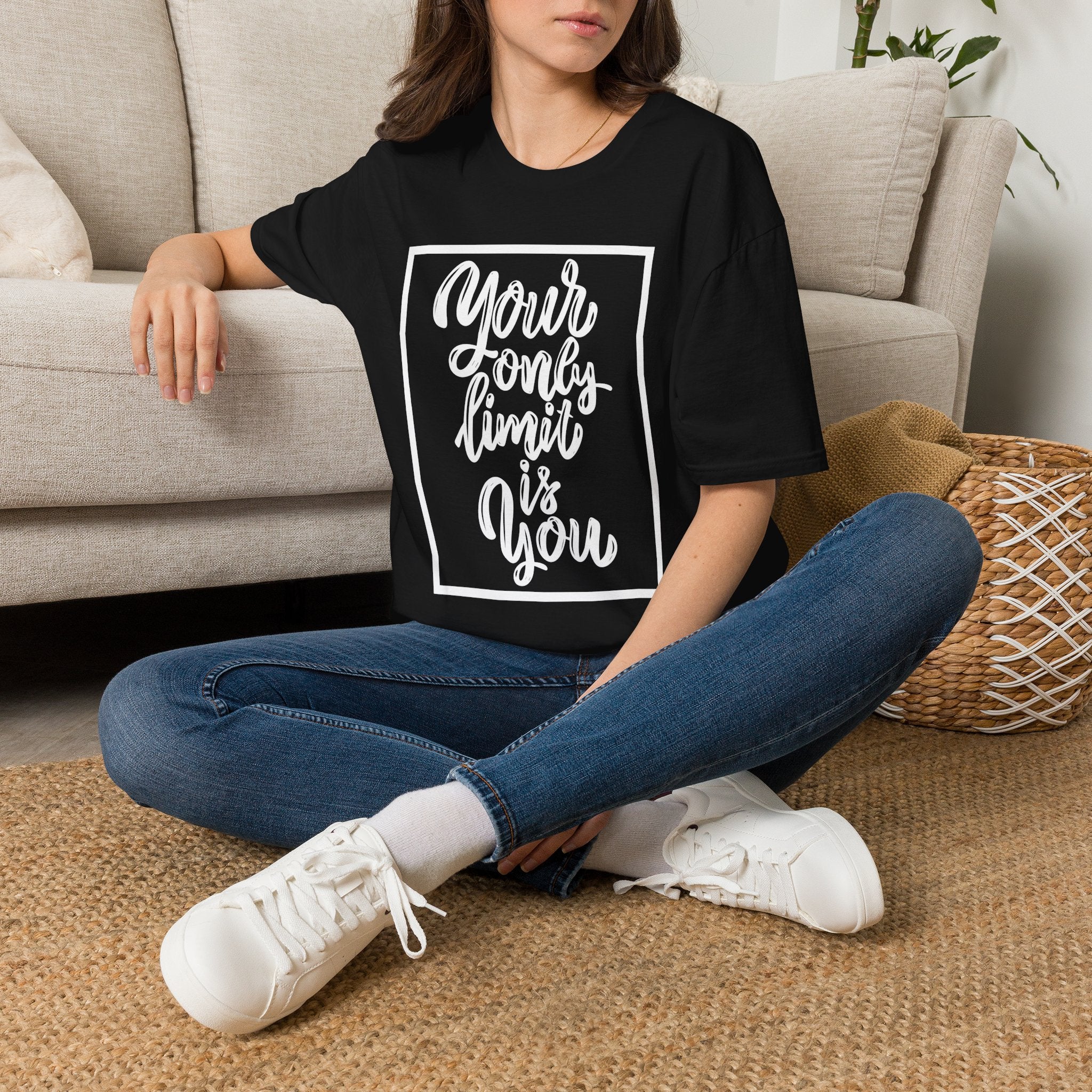 Your Only Limit Is You T-Shirt — Inspirational Quote Tee