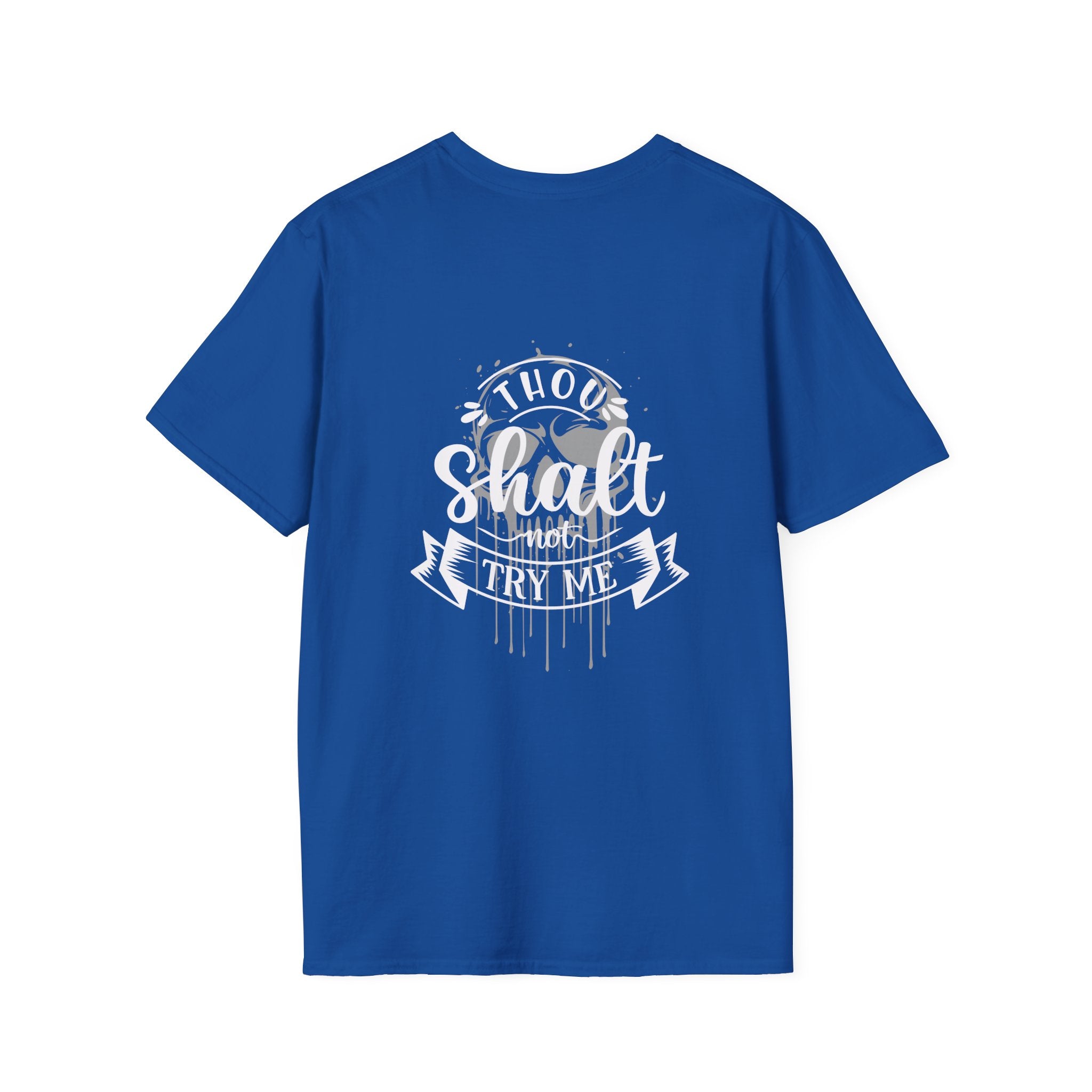Skull Drip T-Shirt — Minimal Grunge Skull Chest Graphic