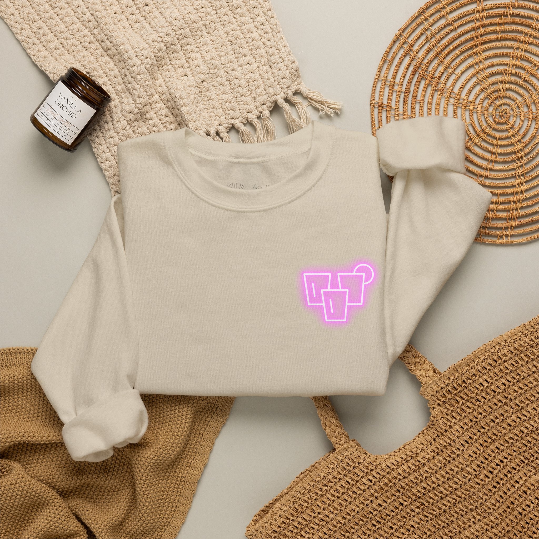 Crewneck Sweatshirt — "Trust Me You Can Dance" Vodka Graphic