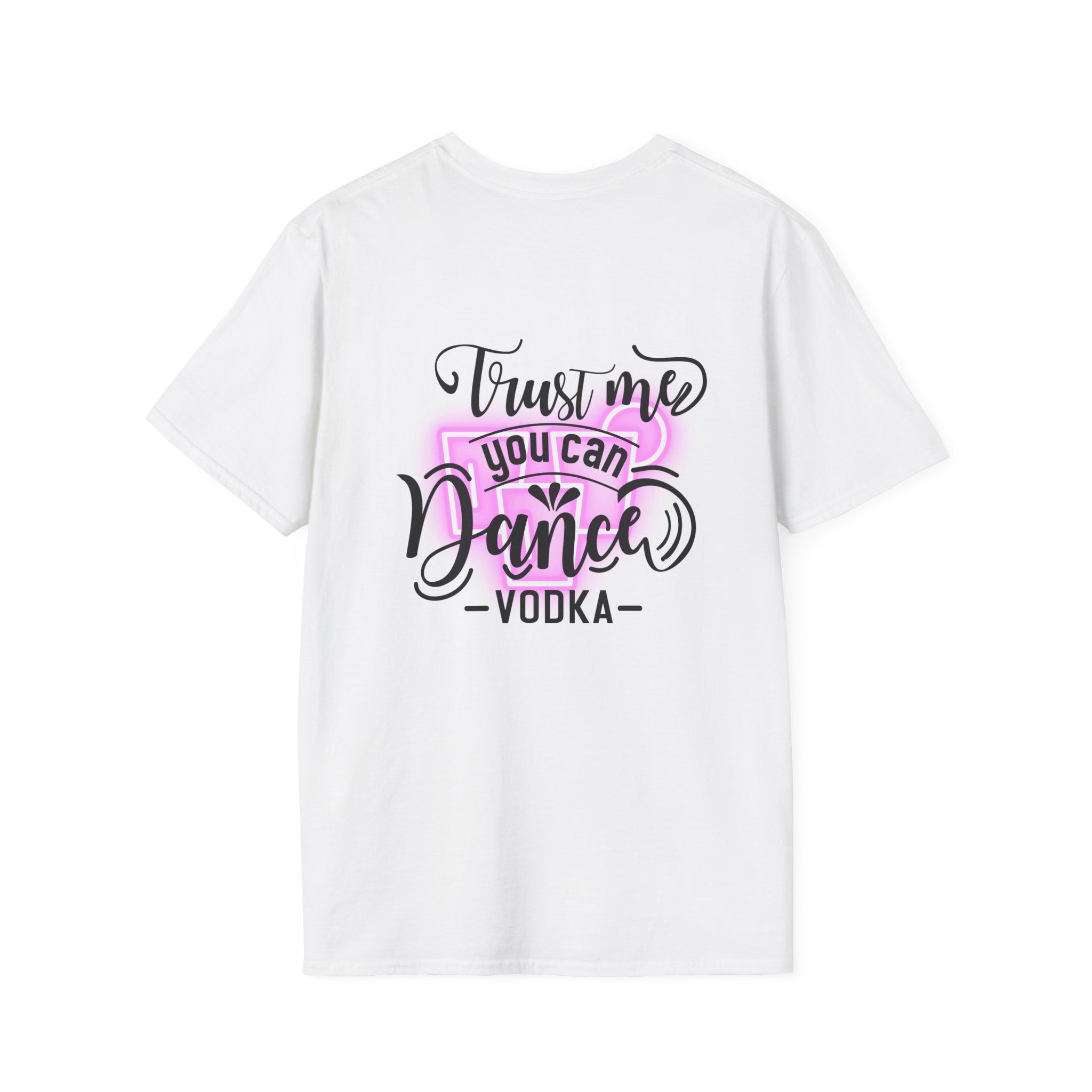 T‑Shirt — Neon Pink Retro Heart Logo Tee