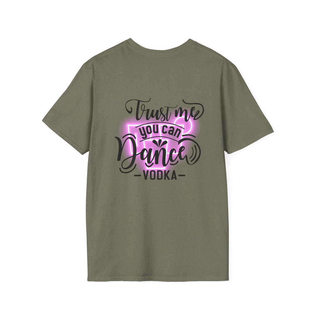 T‑Shirt — Neon Pink Retro Heart Logo Tee