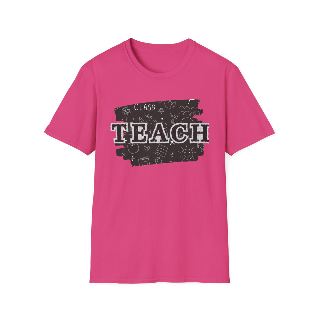 Teacher Chalkboard Graphic T‑Shirt — TEACH Typography Design