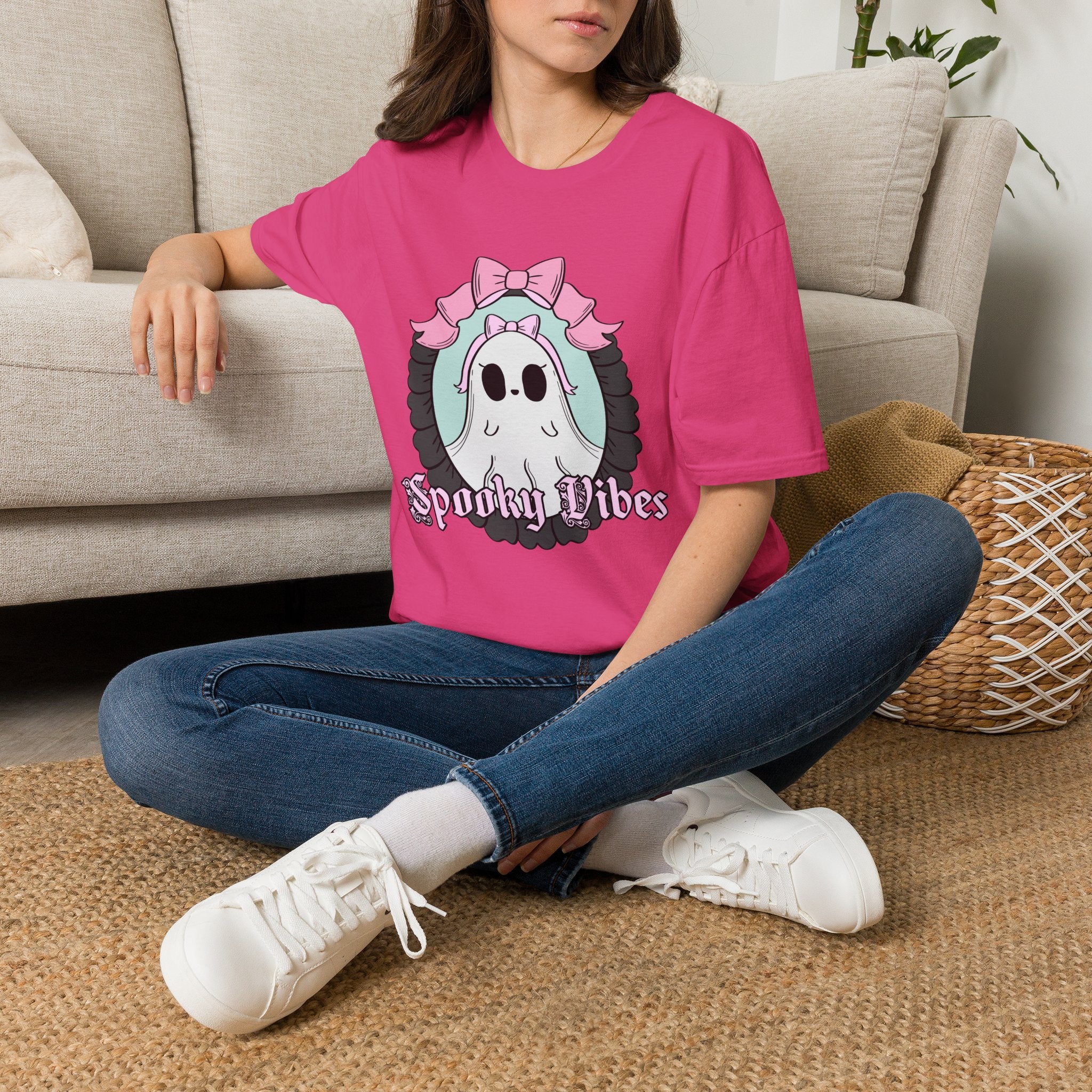 Spooky Vibes Ghost T-Shirt