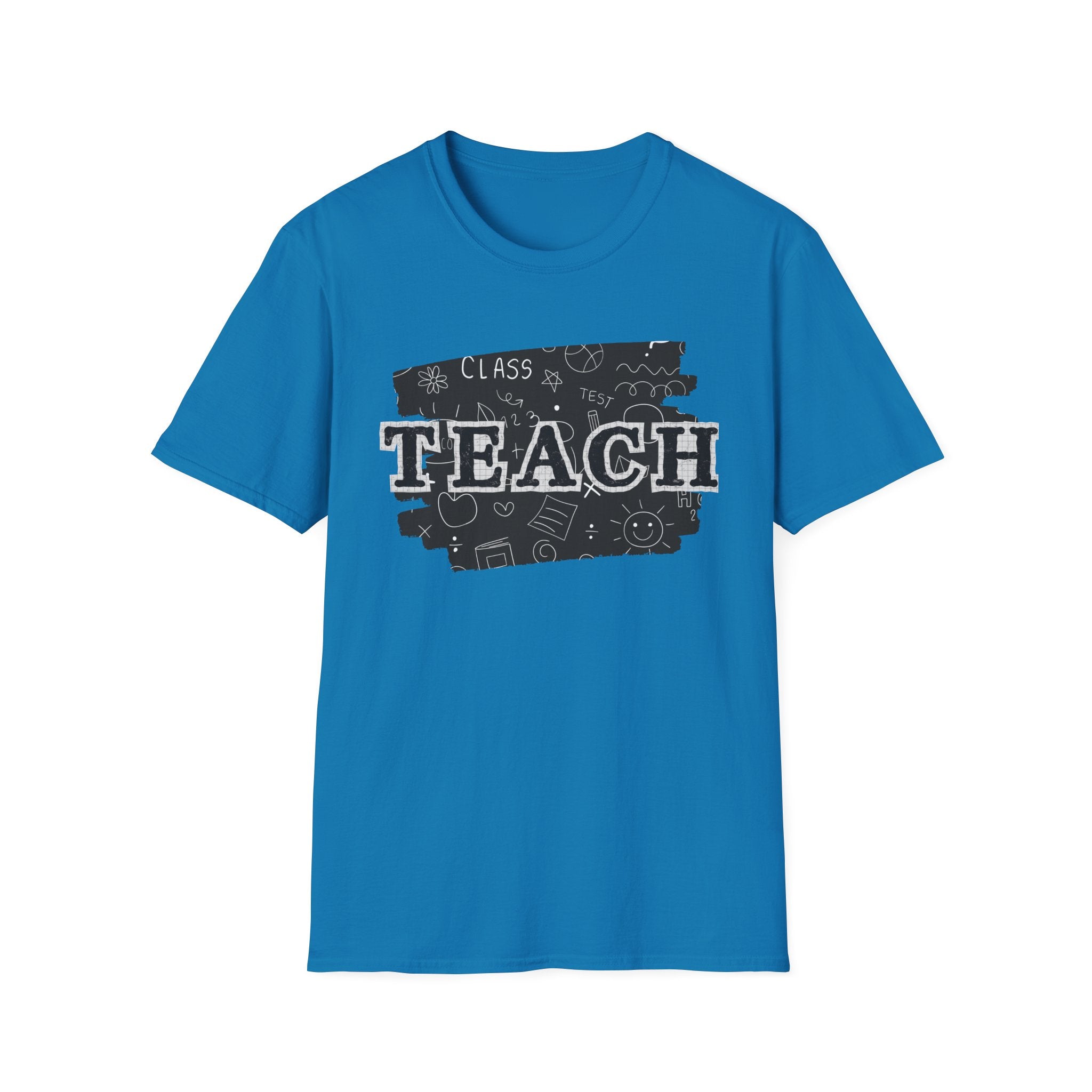 Teacher Chalkboard Graphic T‑Shirt — TEACH Typography Design