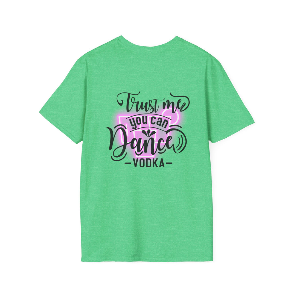 T‑Shirt — Neon Pink Retro Heart Logo Tee