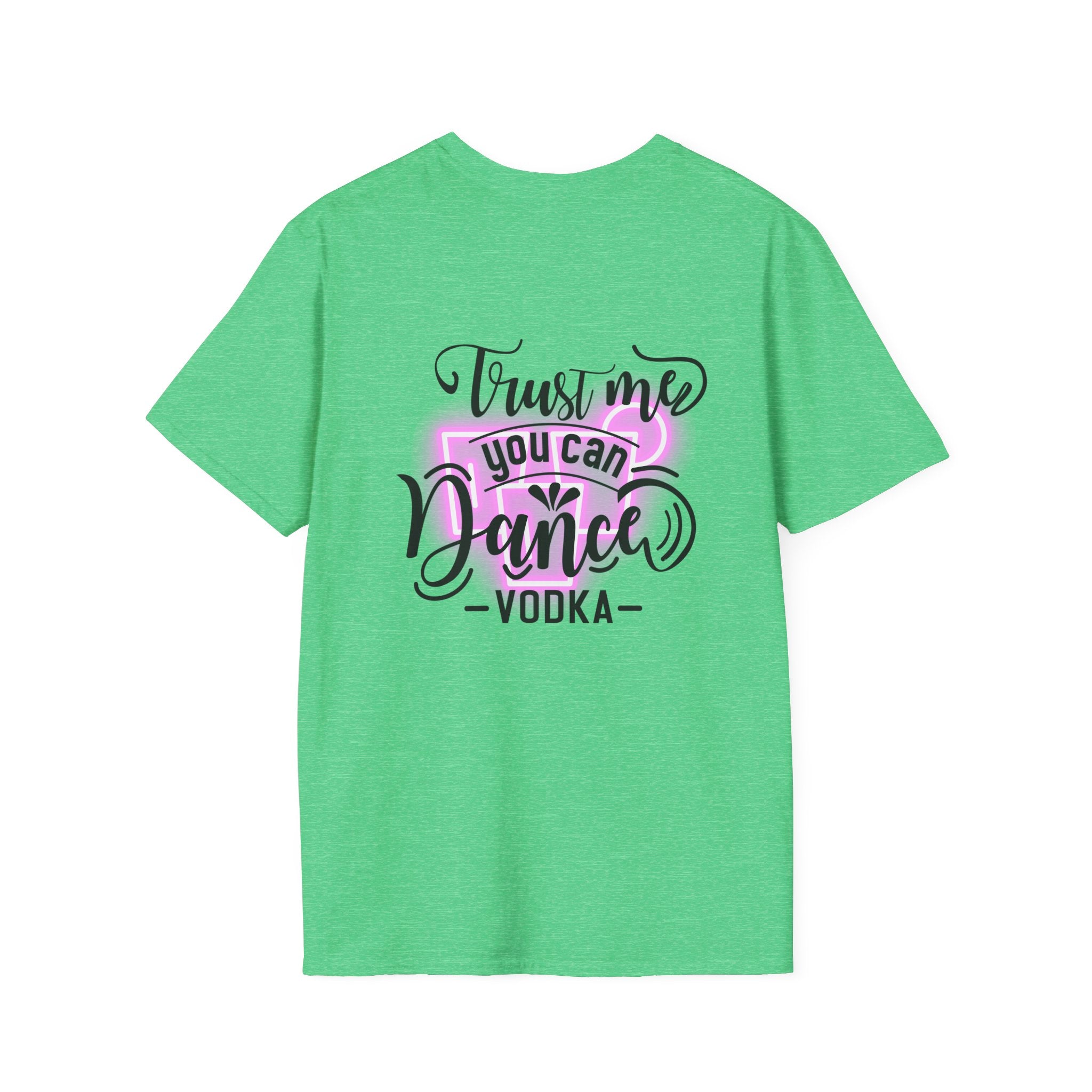 T‑Shirt — Neon Pink Retro Heart Logo Tee