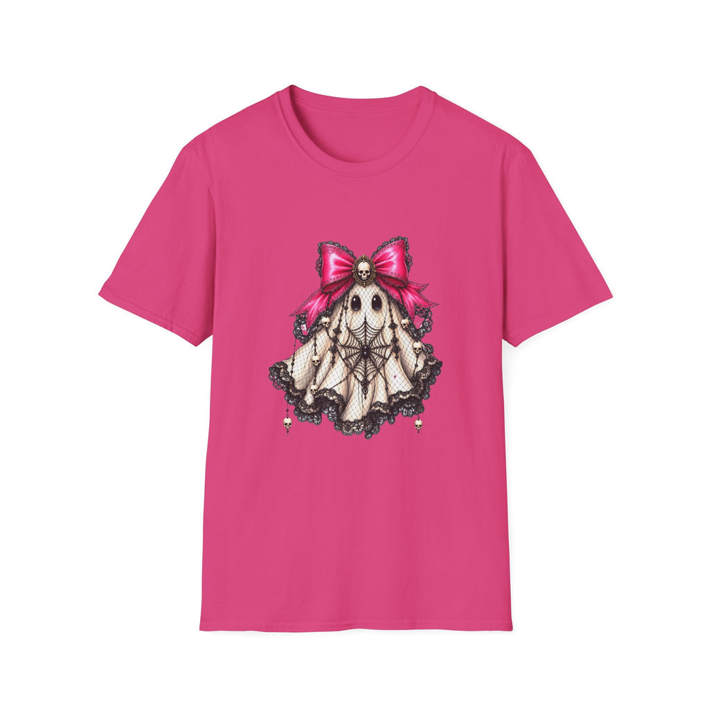 Skull Lace Bow T-Shirt — Gothic Cute Skeleton Graphic Tee