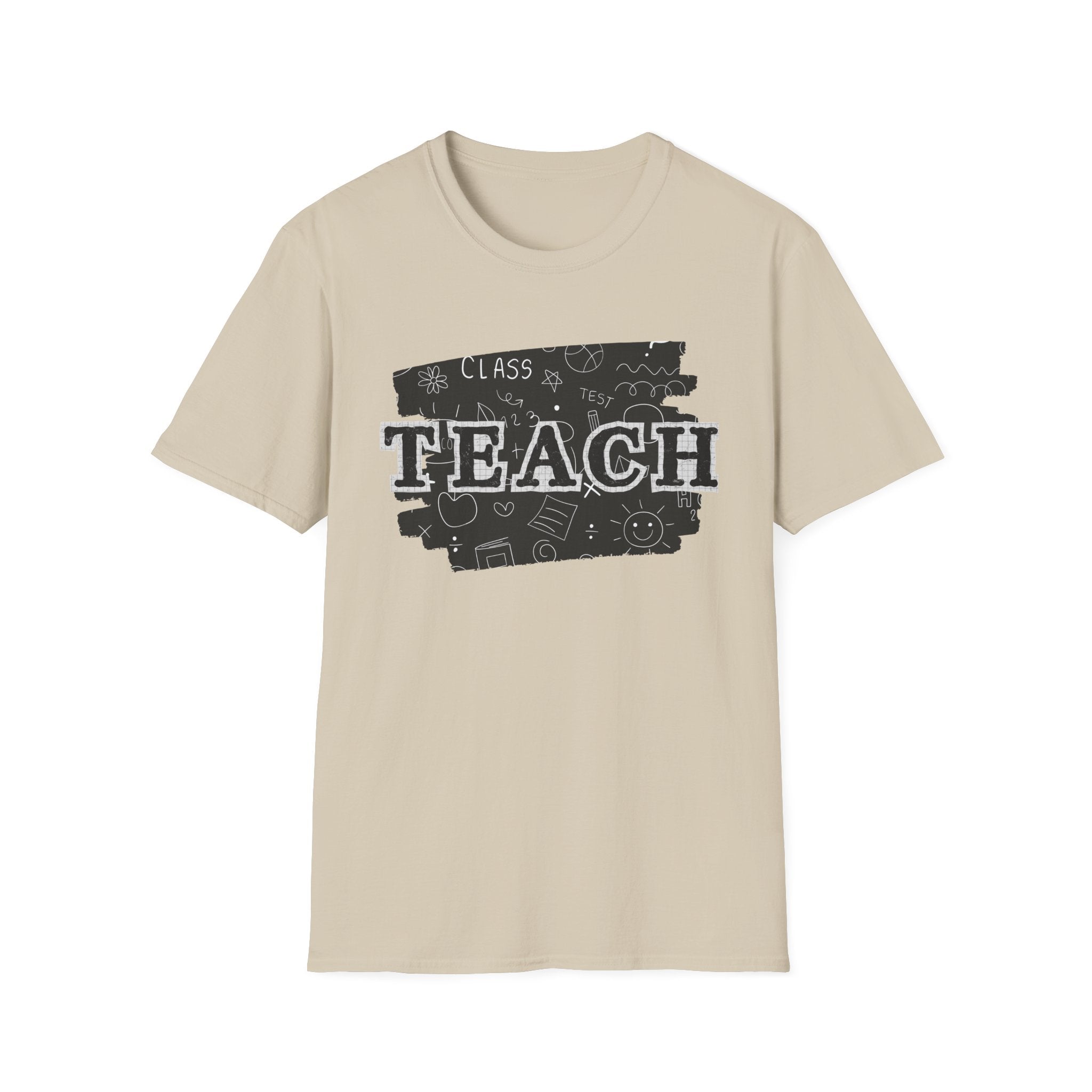 Teacher Chalkboard Graphic T‑Shirt — TEACH Typography Design
