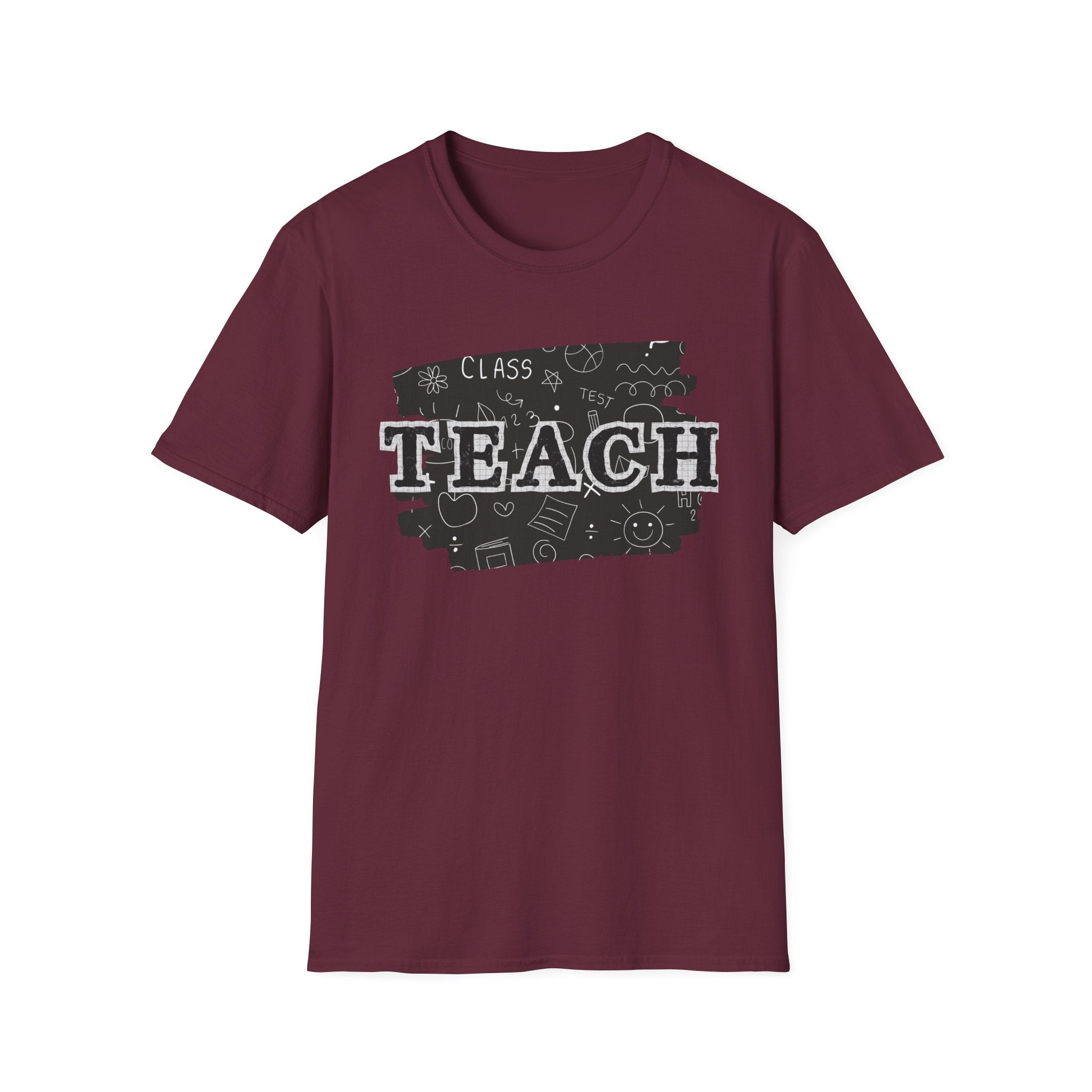 Teacher Chalkboard Graphic T‑Shirt — TEACH Typography Design