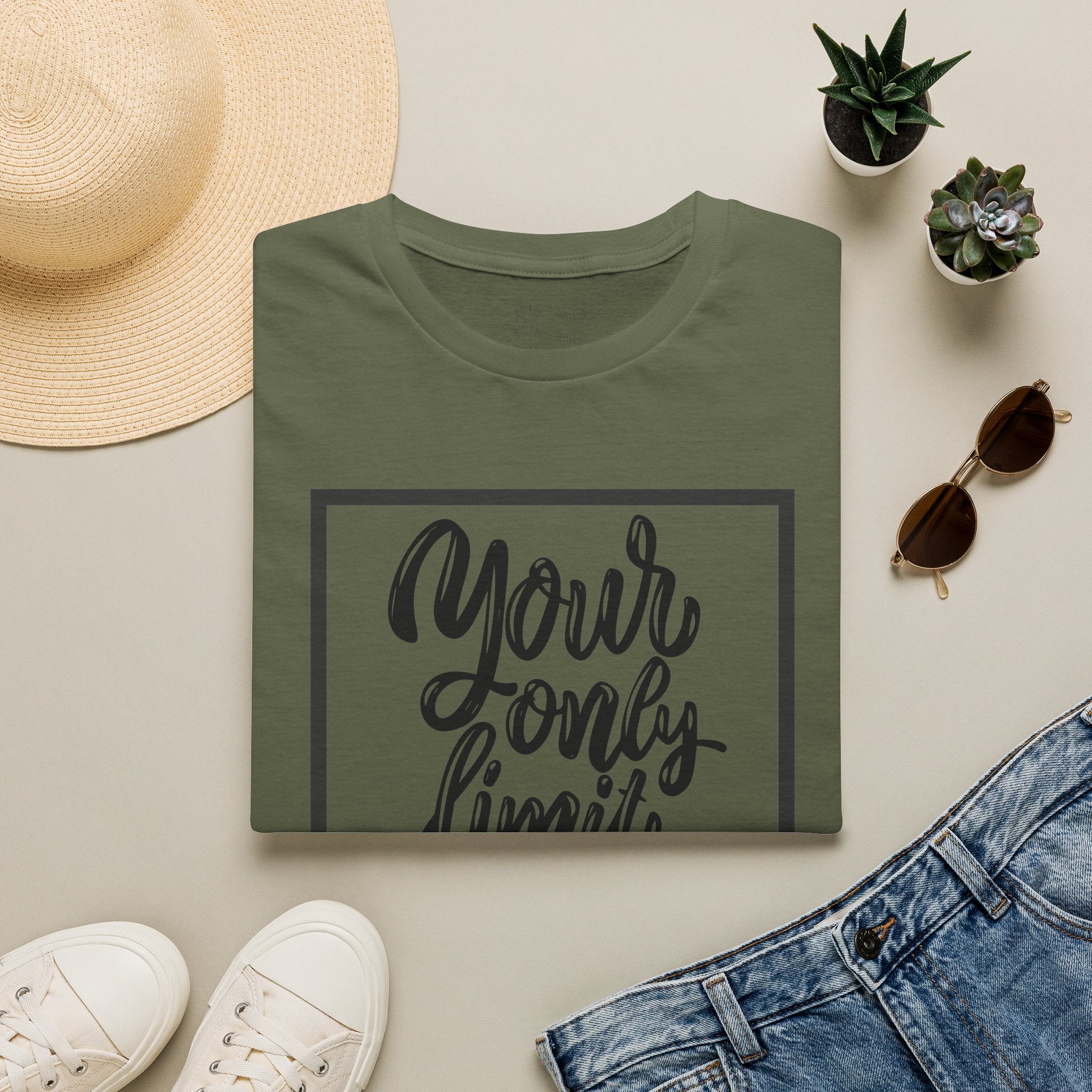 Your Only Limit Is You T-Shirt — Inspirational Quote Tee