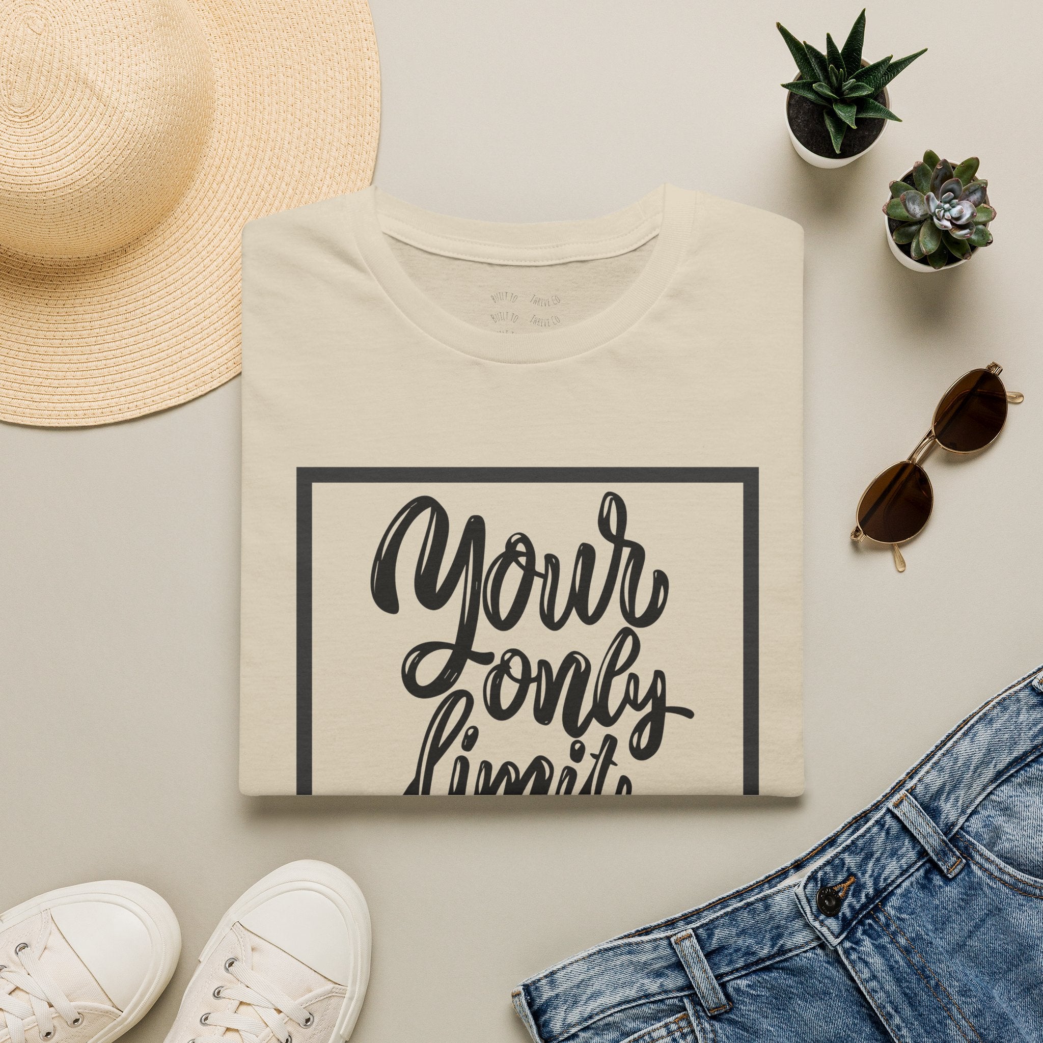 Your Only Limit Is You T-Shirt — Inspirational Quote Tee