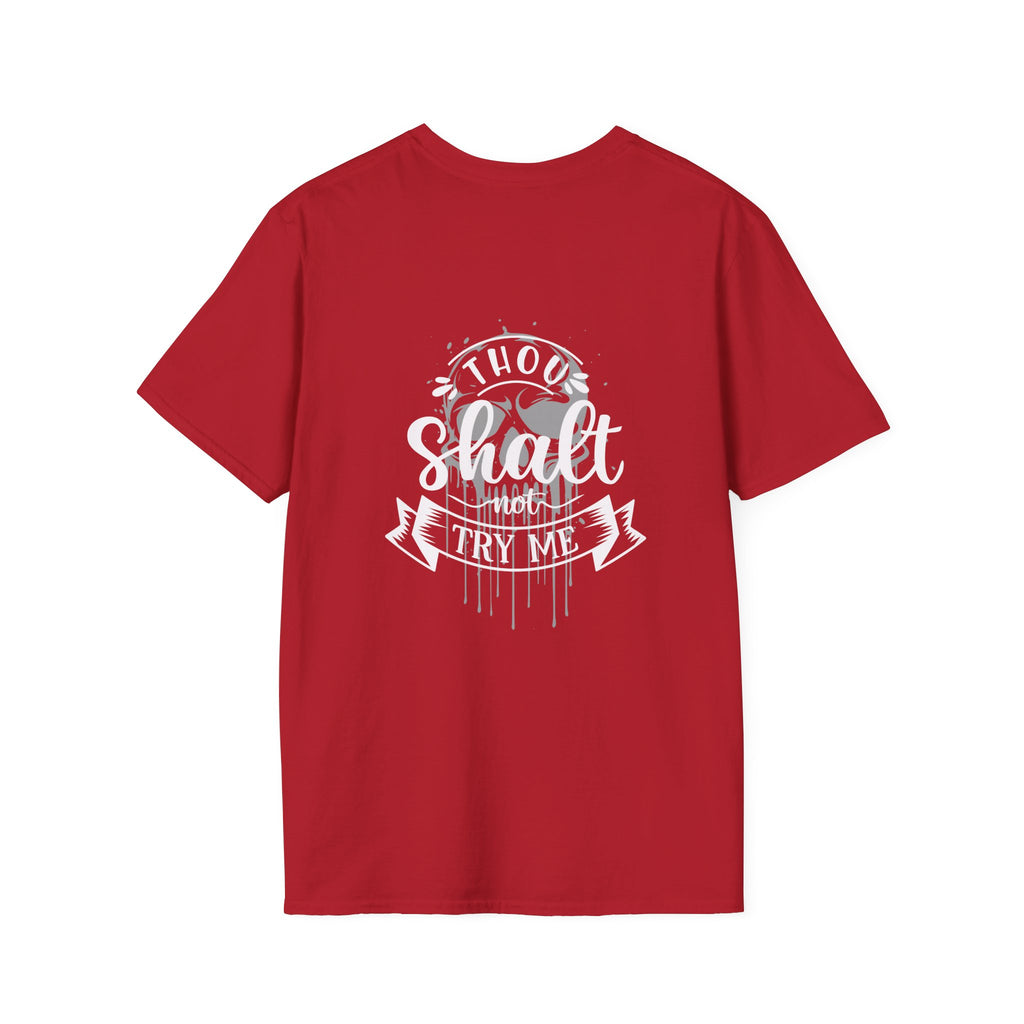 Skull Drip T-Shirt — Minimal Grunge Skull Chest Graphic