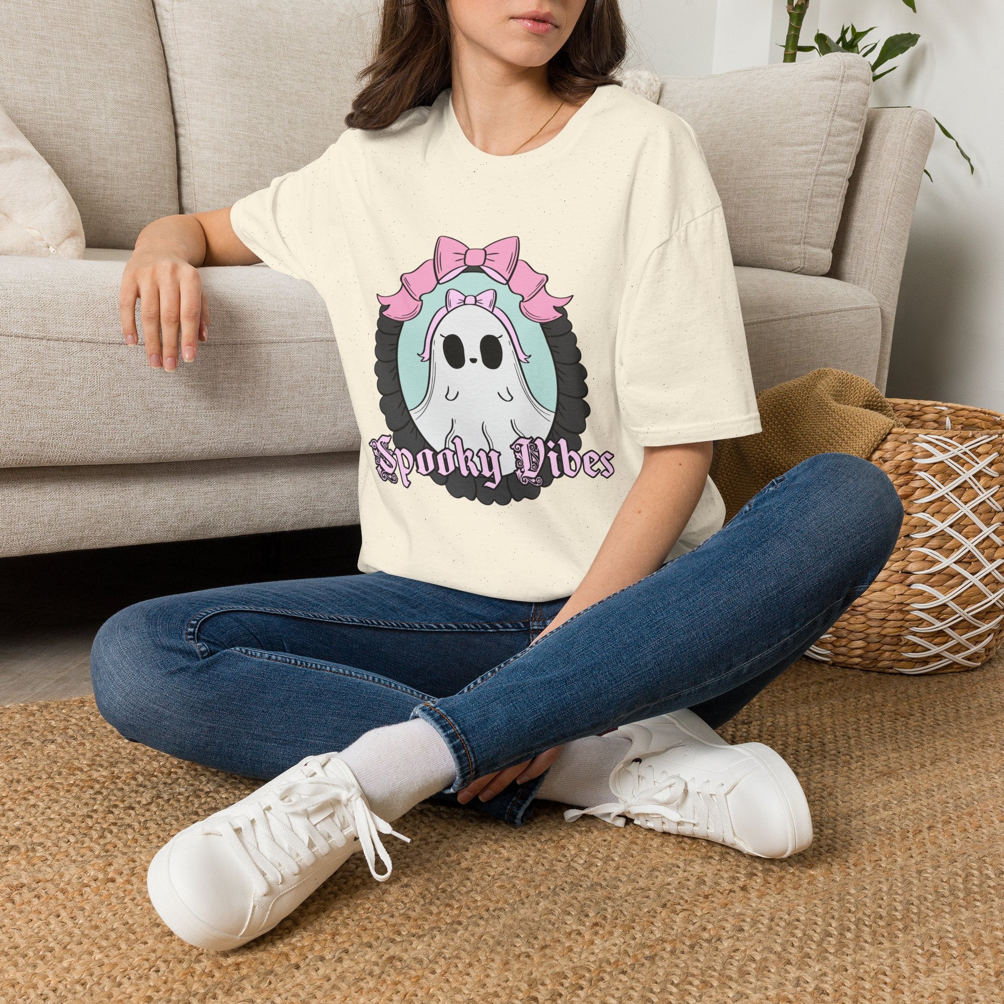 Spooky Vibes Ghost T-Shirt