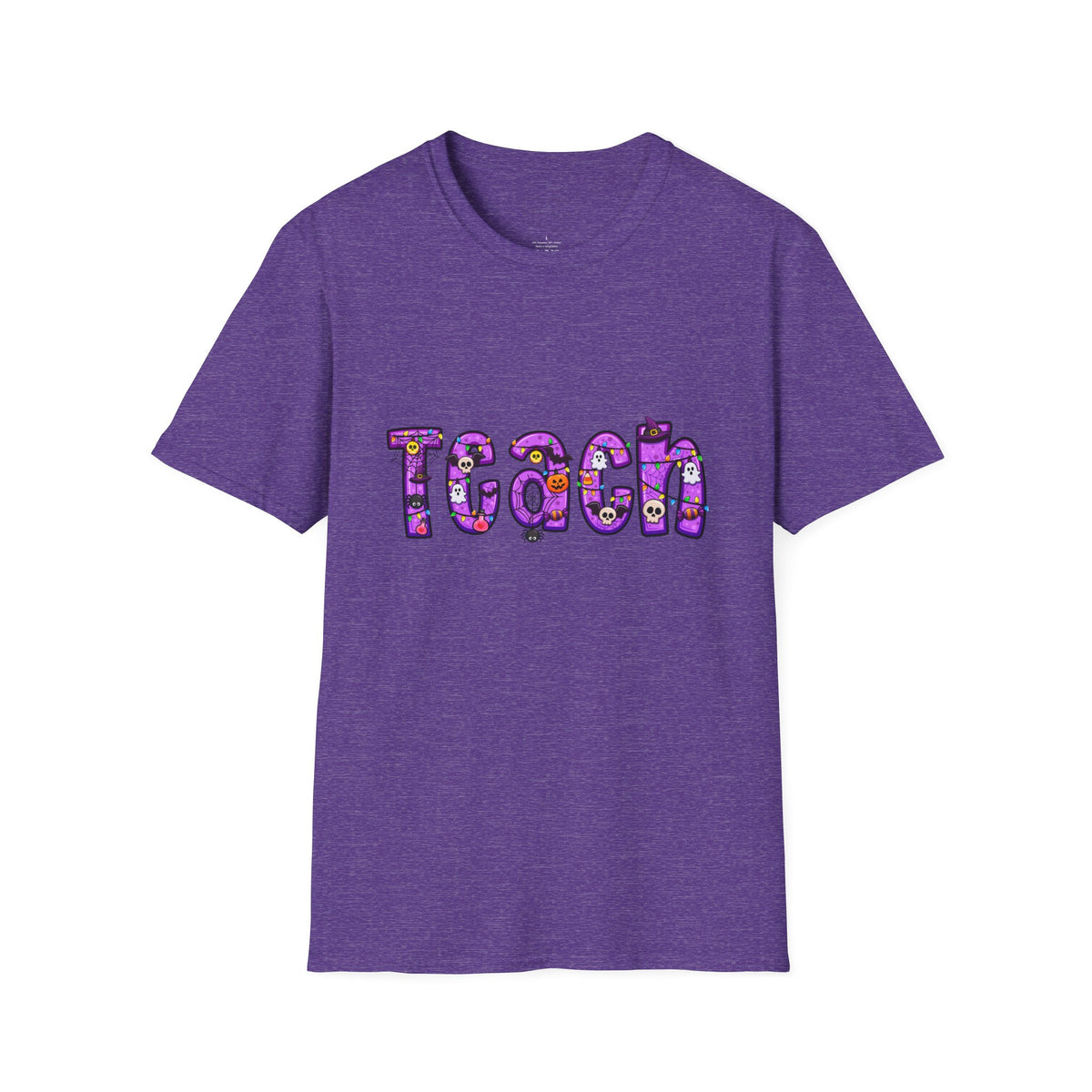 Halloween Purple Teach Unisex Softstyle T-Shirt