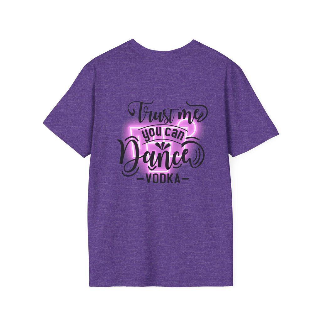 T‑Shirt — Neon Pink Retro Heart Logo Tee