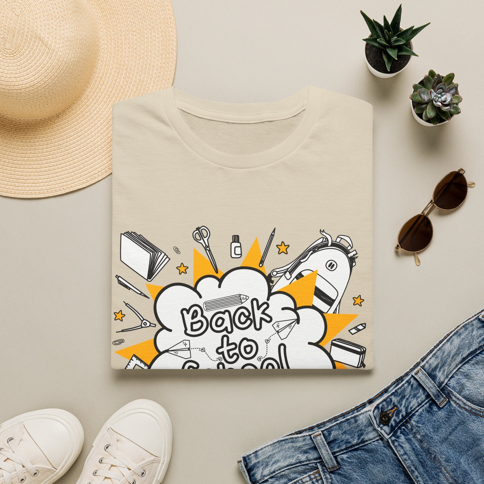 Back to School Graphic Tee — Fun Doodle School Supplies T-Shirt