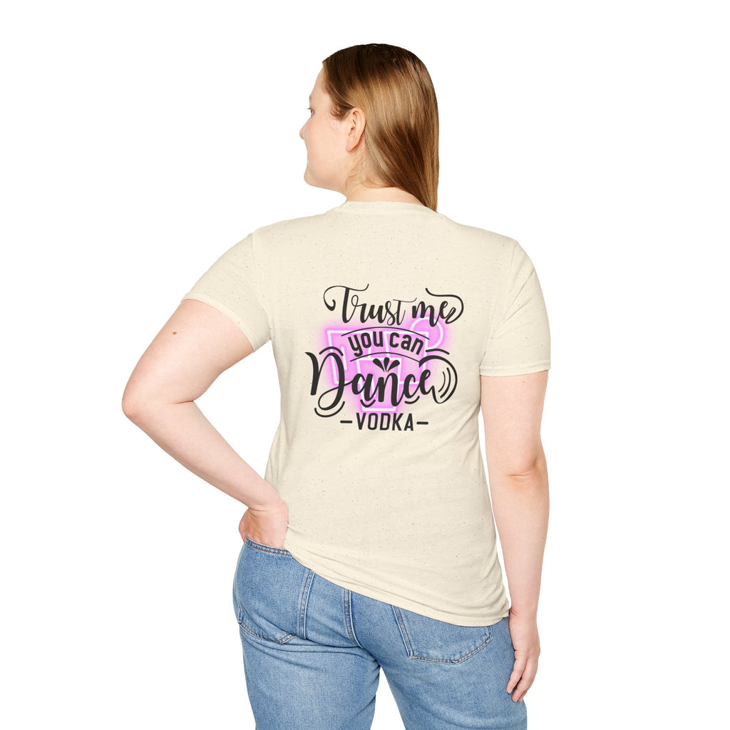 T‑Shirt — Neon Pink Retro Heart Logo Tee