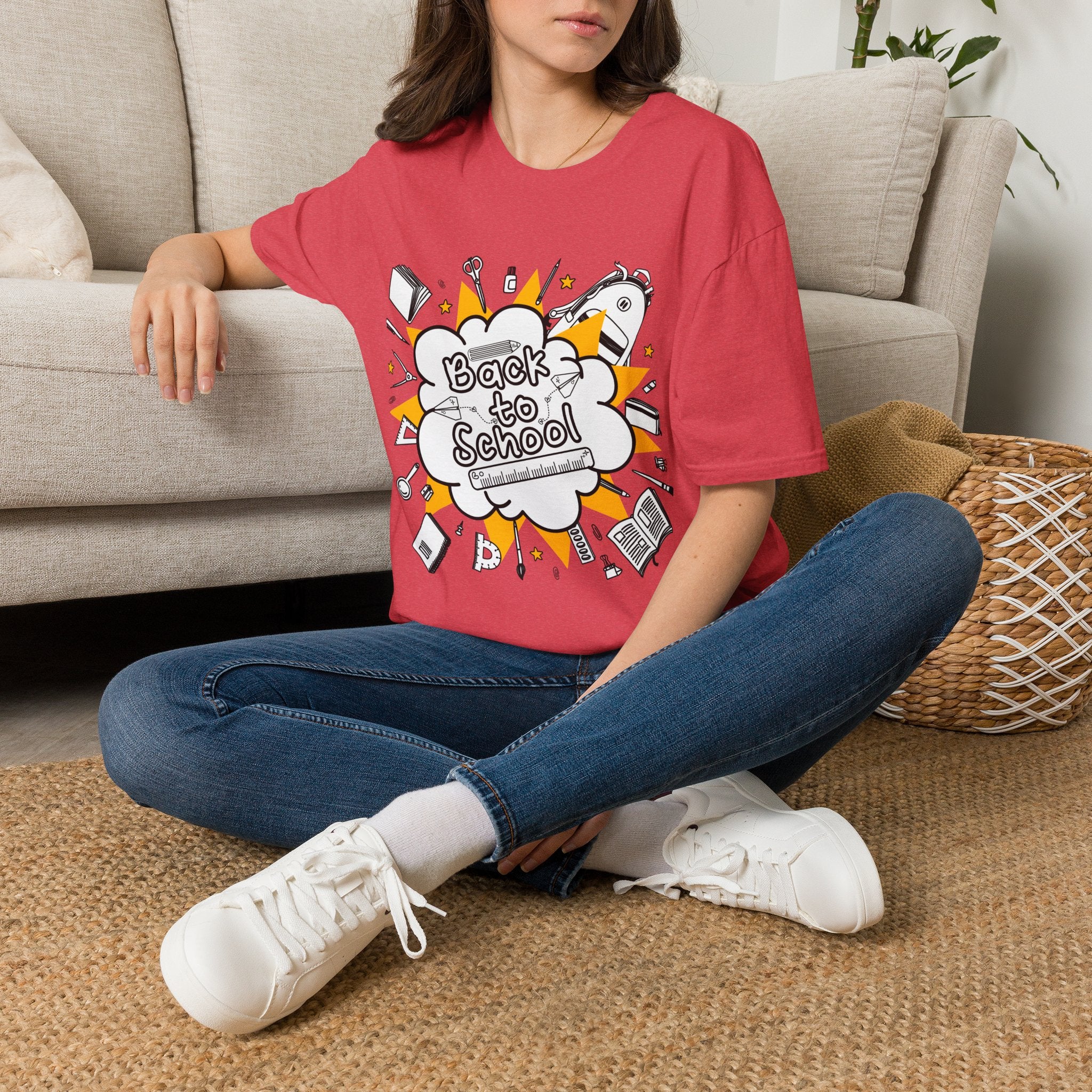 Back to School Graphic Tee — Fun Doodle School Supplies T-Shirt