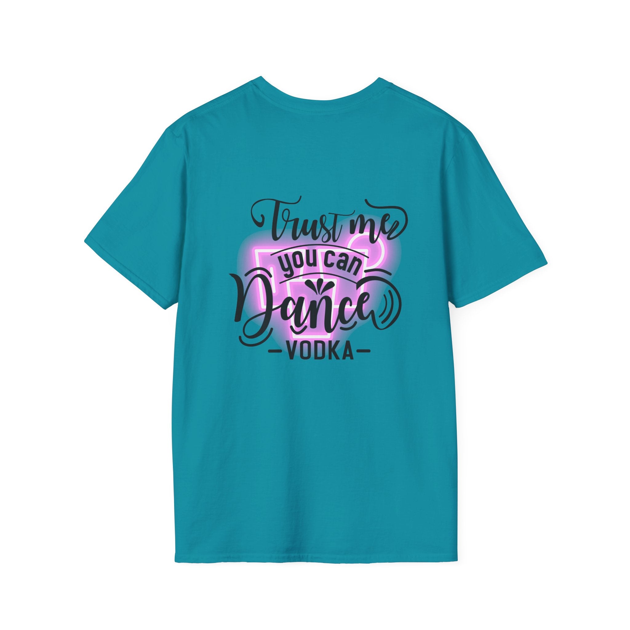 T‑Shirt — Neon Pink Retro Heart Logo Tee