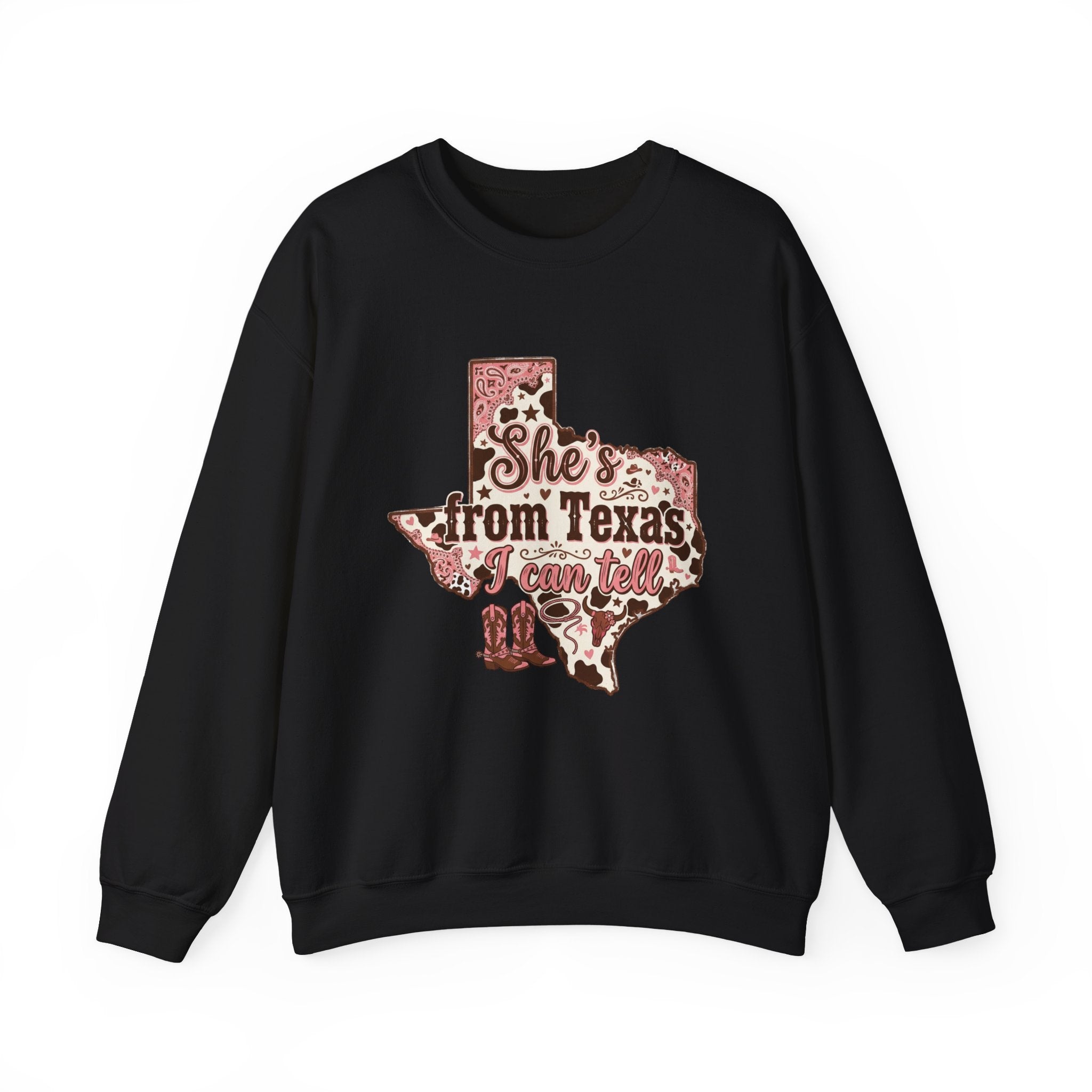 She’s from Texas Unisex Heavy Blend™ Crewneck Sweatshirt