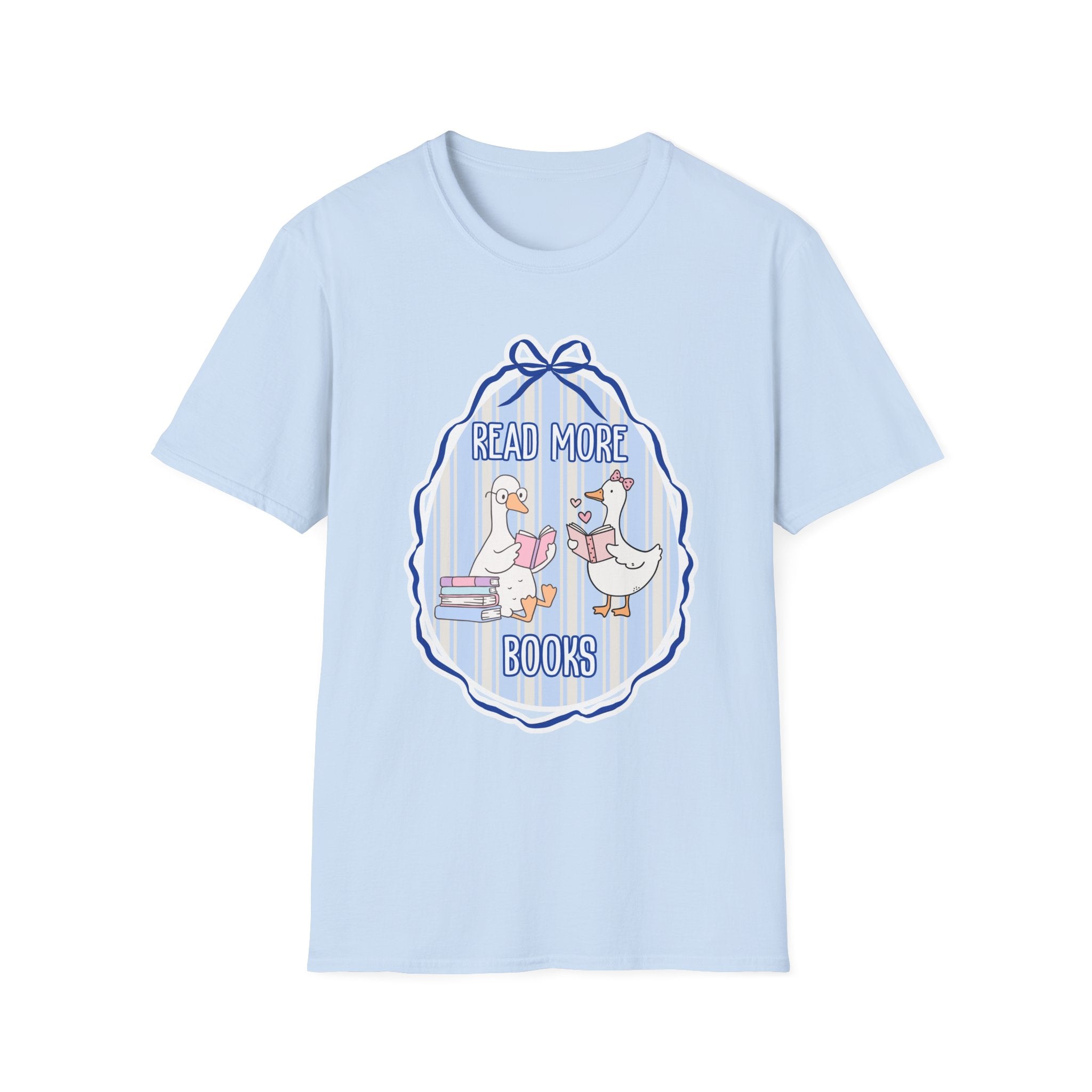 Read More Books T-Shirt — Cute Duck Family Reading Graphic Tee