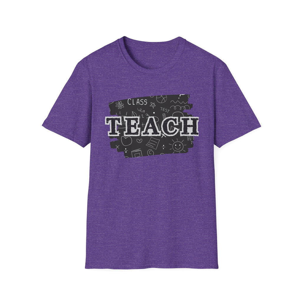 Teacher Chalkboard Graphic T‑Shirt — TEACH Typography Design