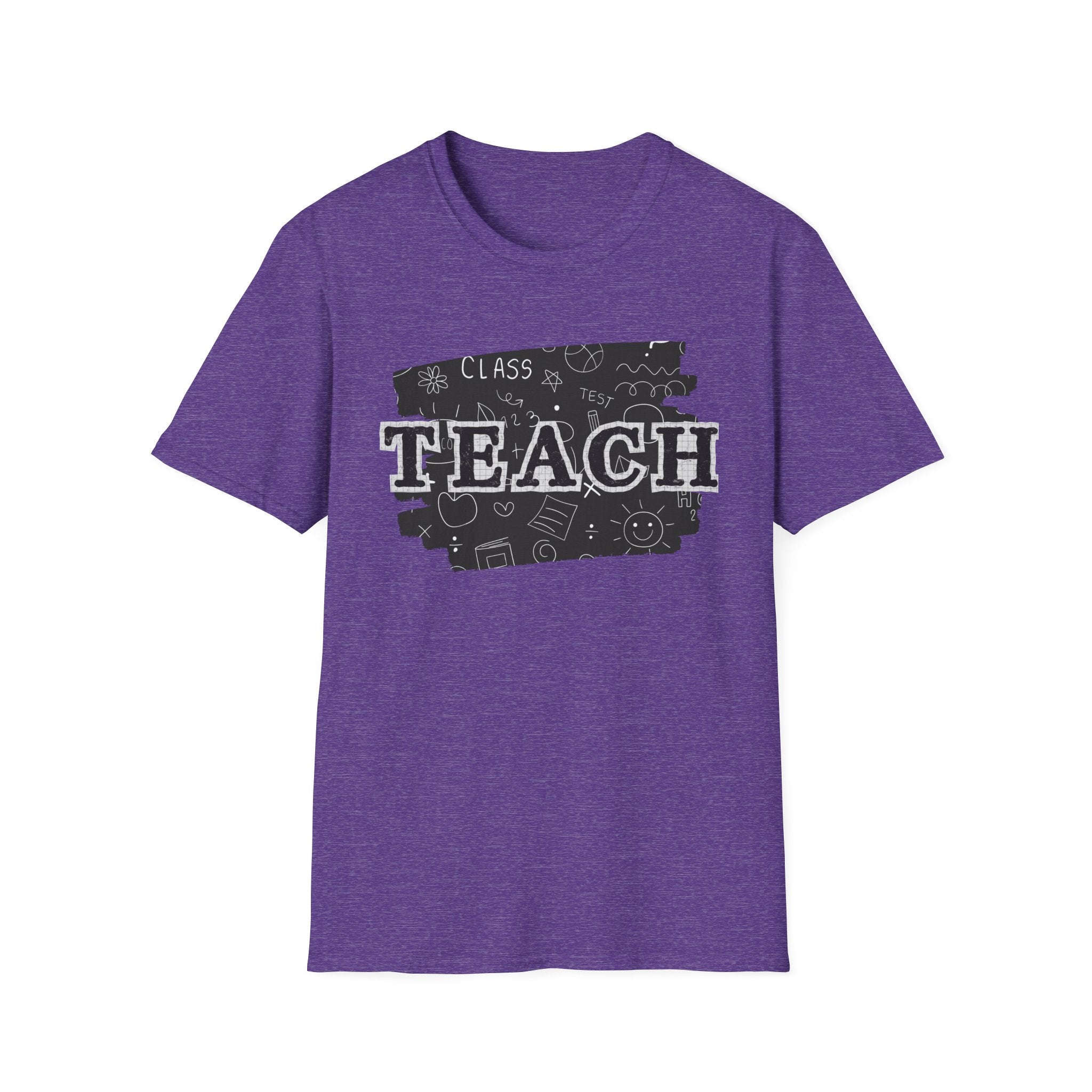 Teacher Chalkboard Graphic T‑Shirt — TEACH Typography Design