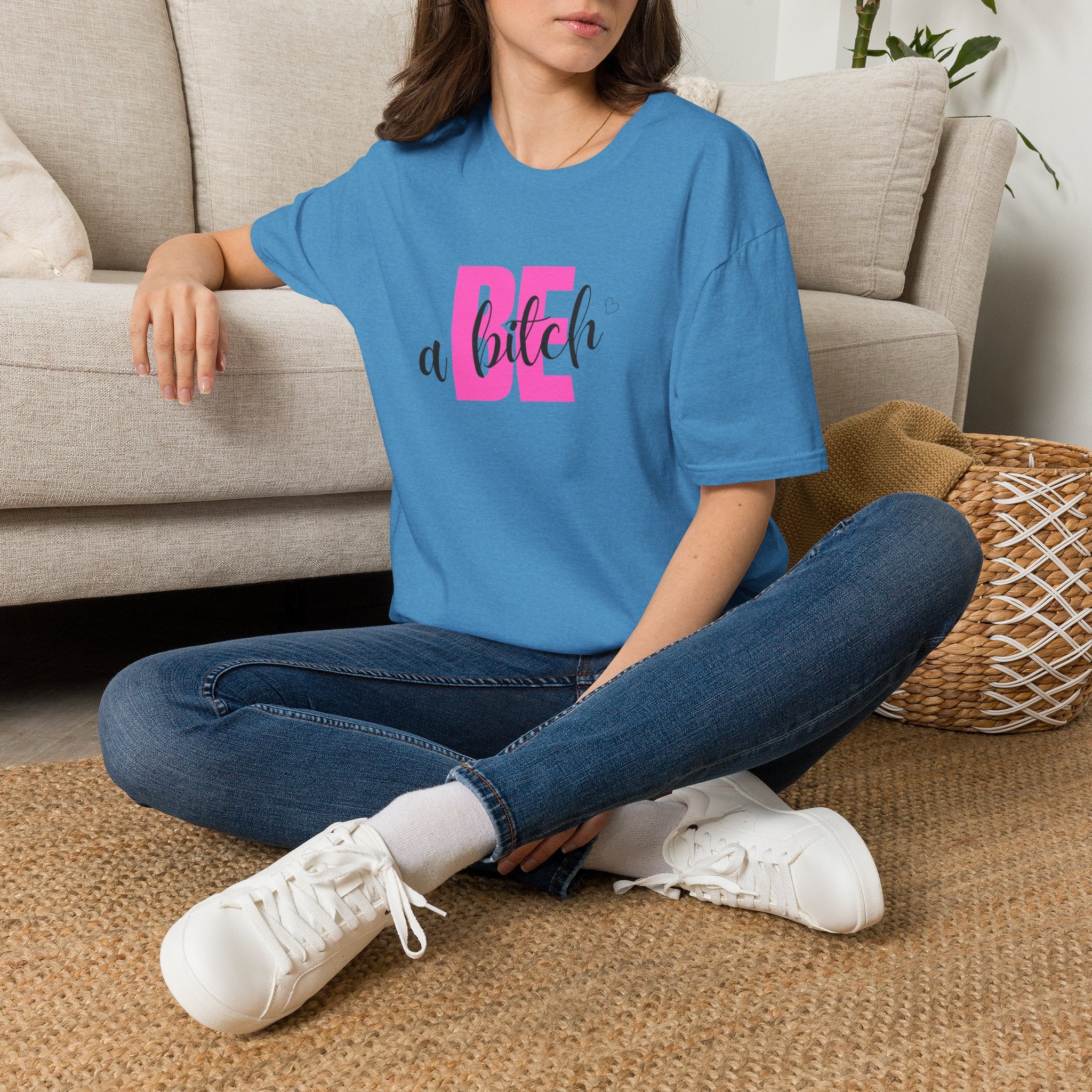 Be a Bitch T-Shirt | Pink Typography, Sassy Feminine Graphic