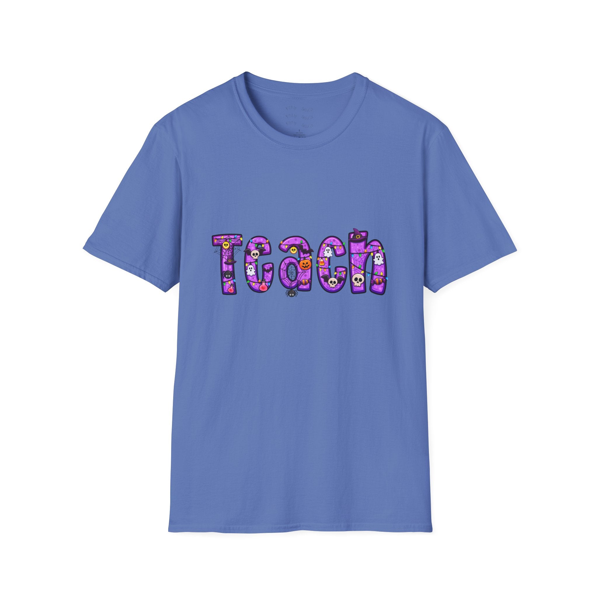Halloween Purple Teach Unisex Softstyle T-Shirt