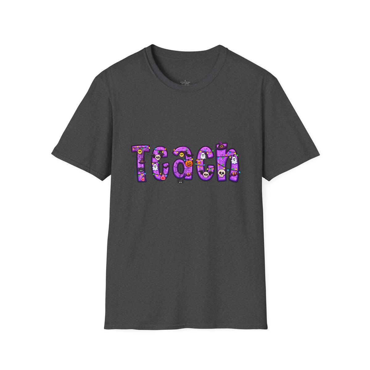 Halloween Purple Teach Unisex Softstyle T-Shirt