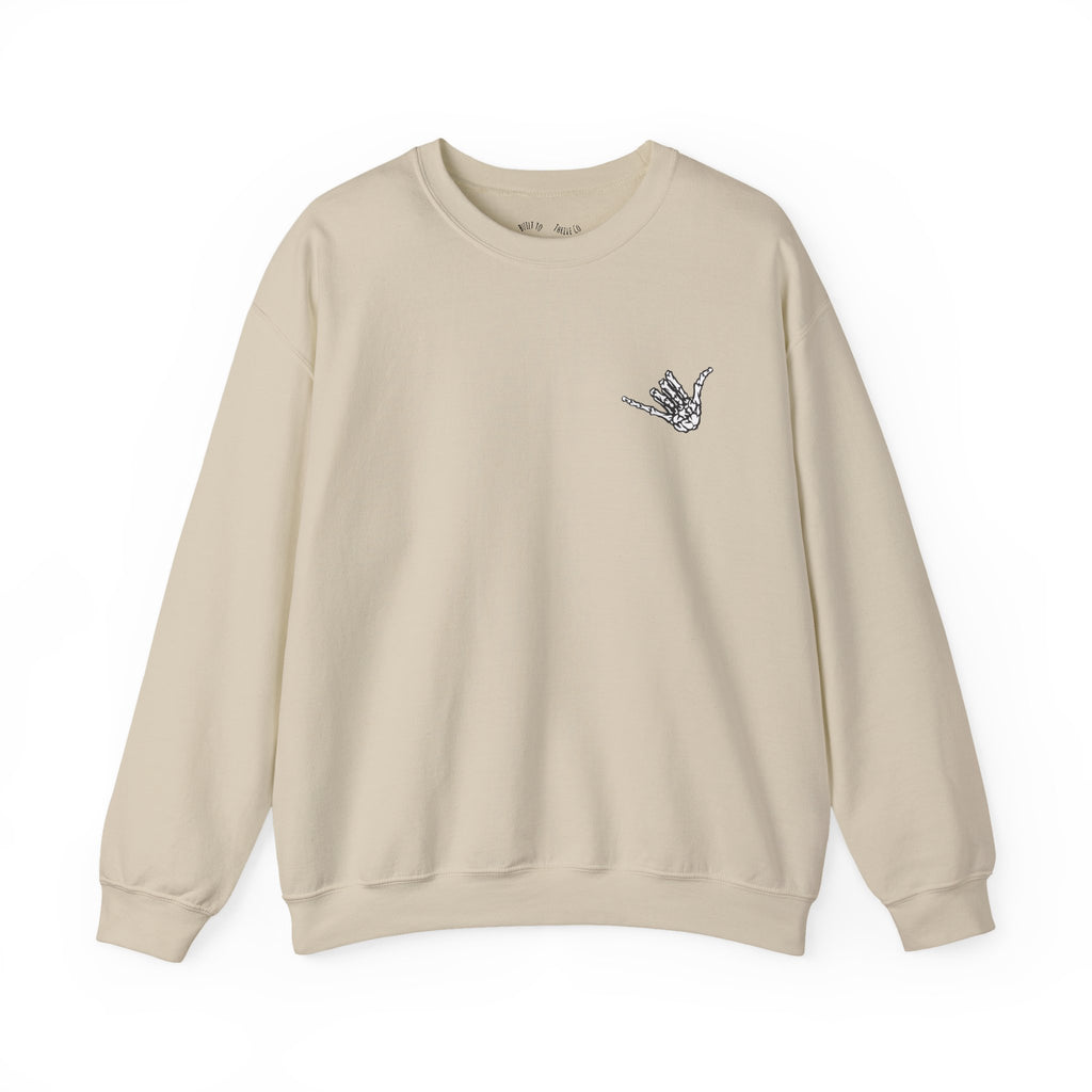 Crewneck Sweatshirt – 'I Speak My Mind Because It Hurts To Bite My Tongue' Graphic
