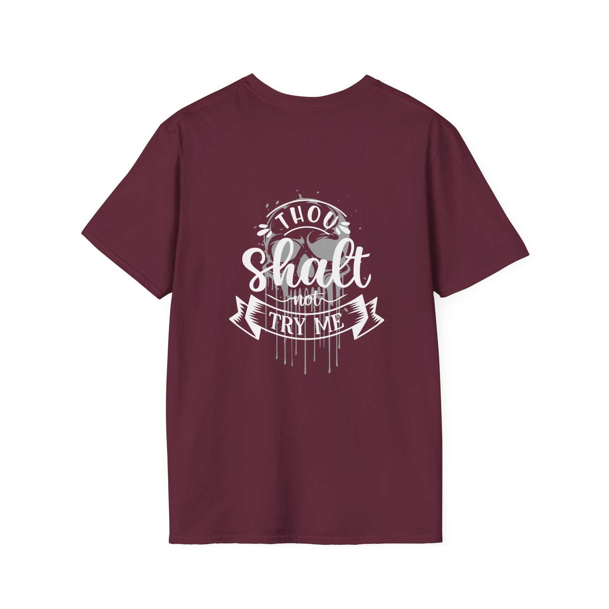 Skull Drip T-Shirt — Minimal Grunge Skull Chest Graphic