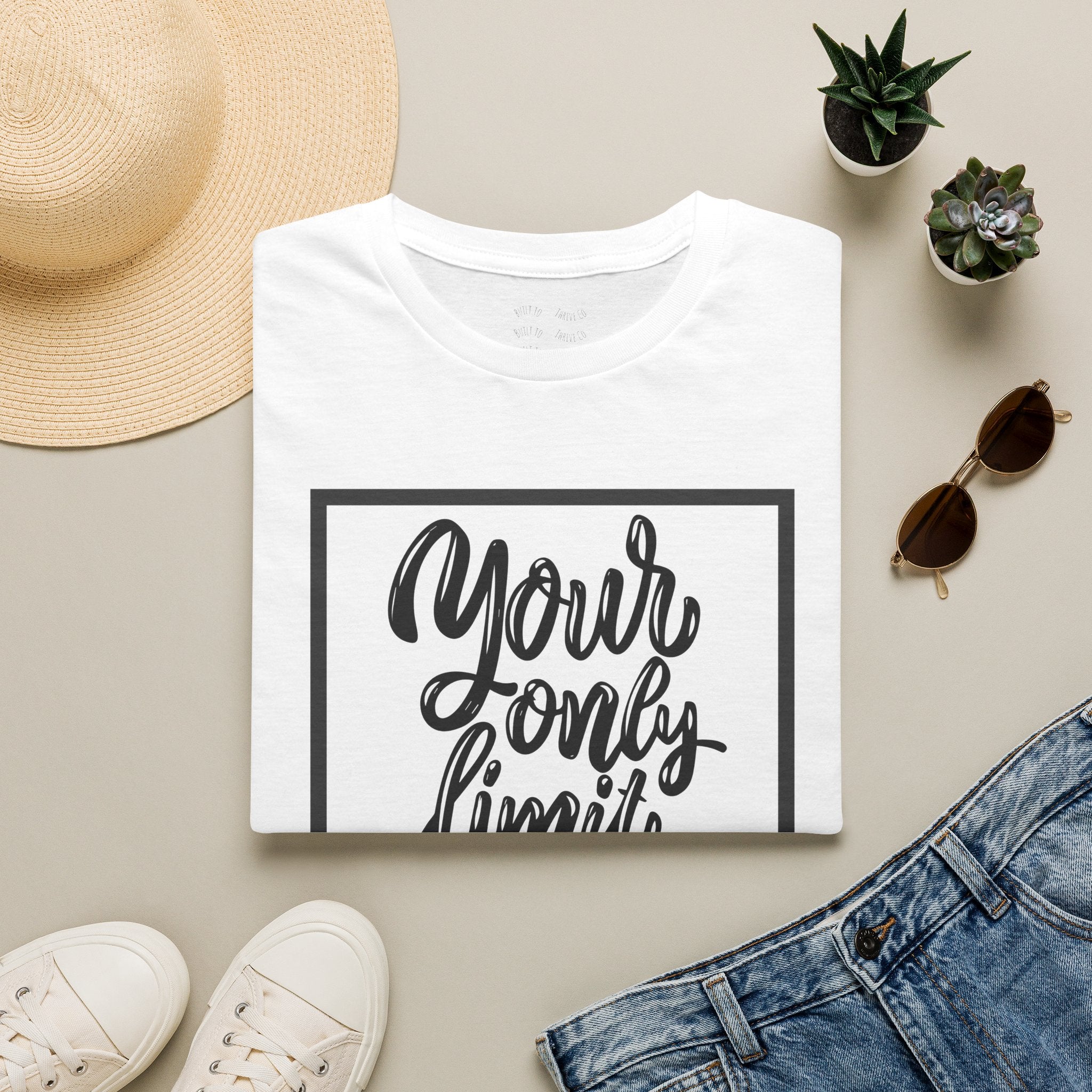 Your Only Limit Is You T-Shirt — Inspirational Quote Tee