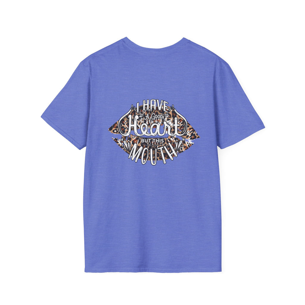 Leopard Kiss T-Shirt — Small Glam Lip Print Tee