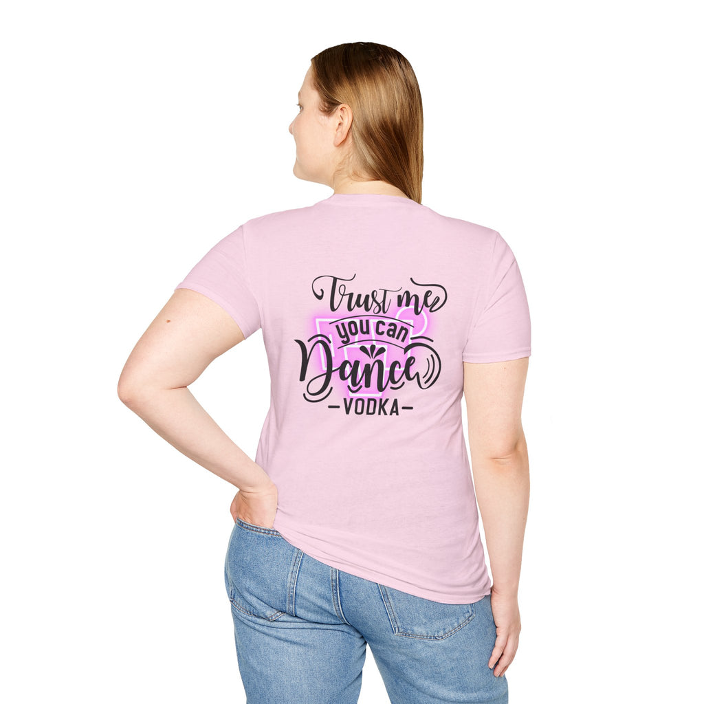 T‑Shirt — Neon Pink Retro Heart Logo Tee