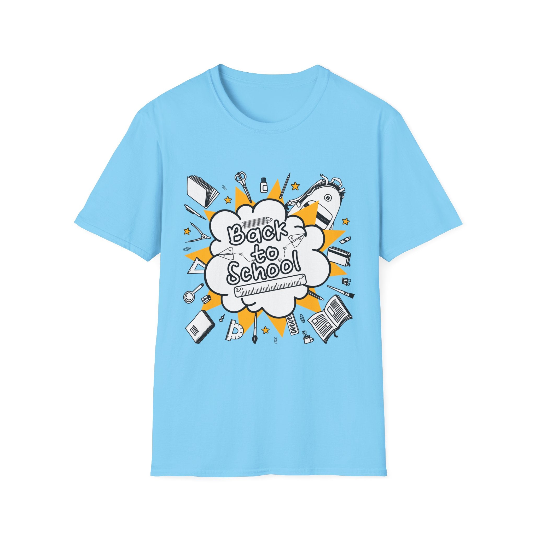 Back to School Graphic Tee — Fun Doodle School Supplies T-Shirt