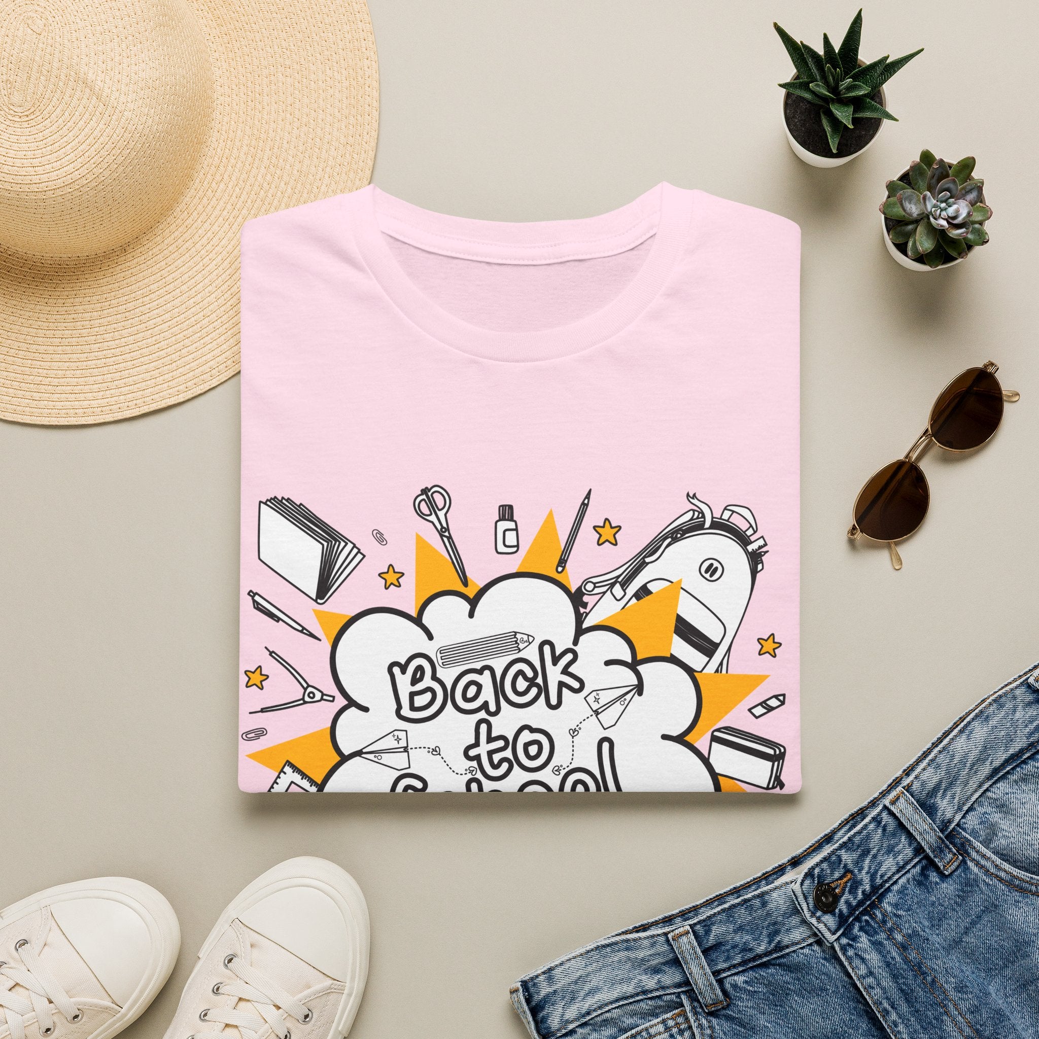 Back to School Graphic Tee — Fun Doodle School Supplies T-Shirt